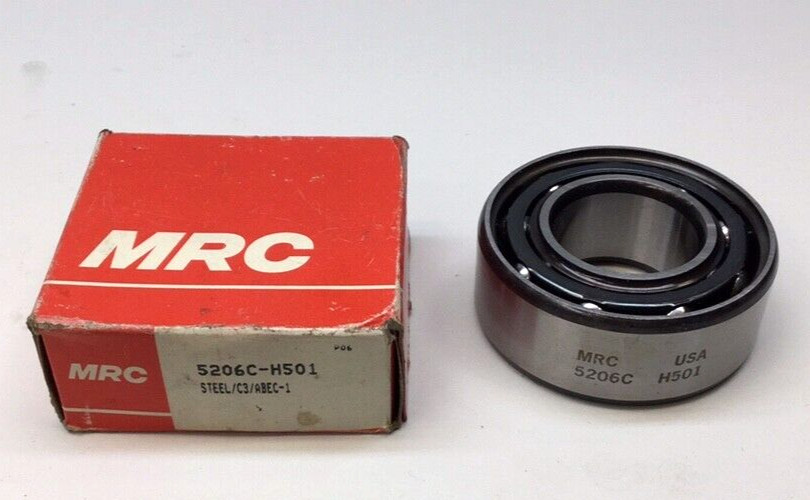 MRC 5206C-H501 Angular Contact Ball Bearing Double Row 30 ID X 62 OD X 0.9375inW