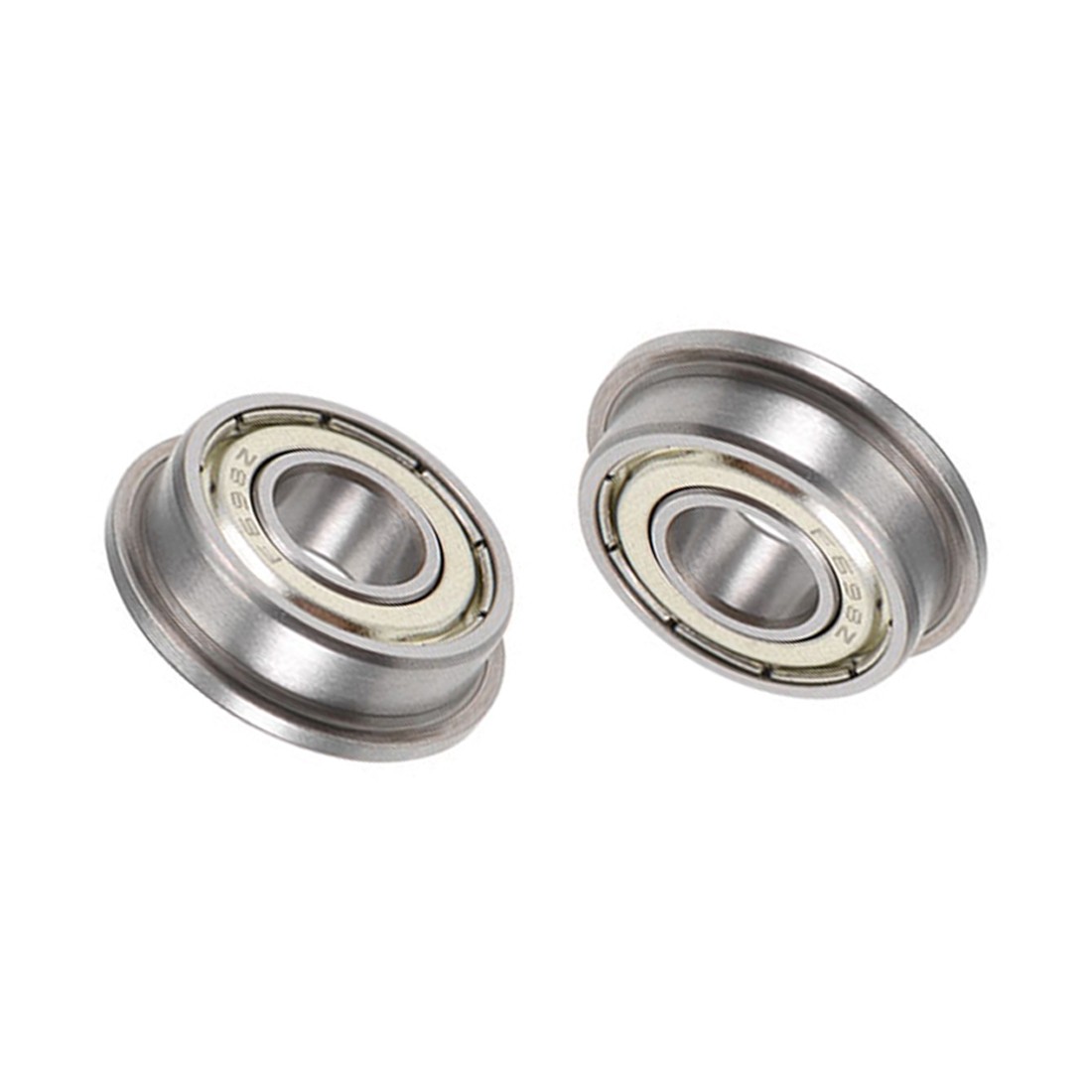 F698ZZ Flanged Ball Bearing Double Shielded Chrome Bearings 10pcs