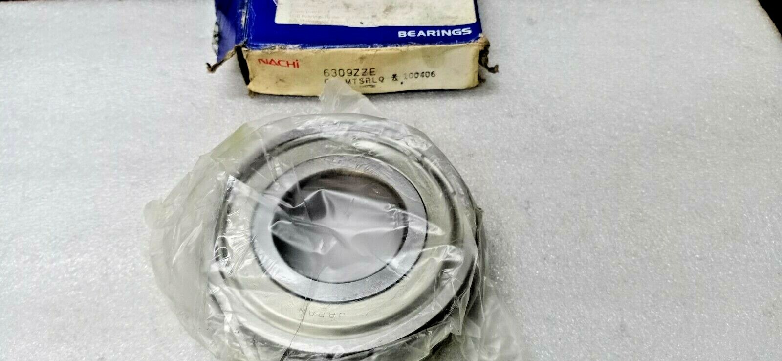 6309ZZE Tow Side Shielded NEW Nachi Japan 45x100x25 Ball Bearings 6309 ZZE