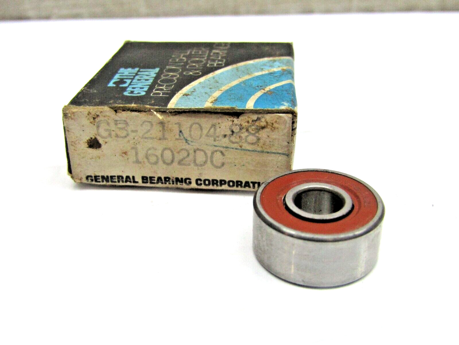 General Bearing 1602-DC GB-21104-88 1/4″ X 11/16″ X 5/16″ Sealed Bearing