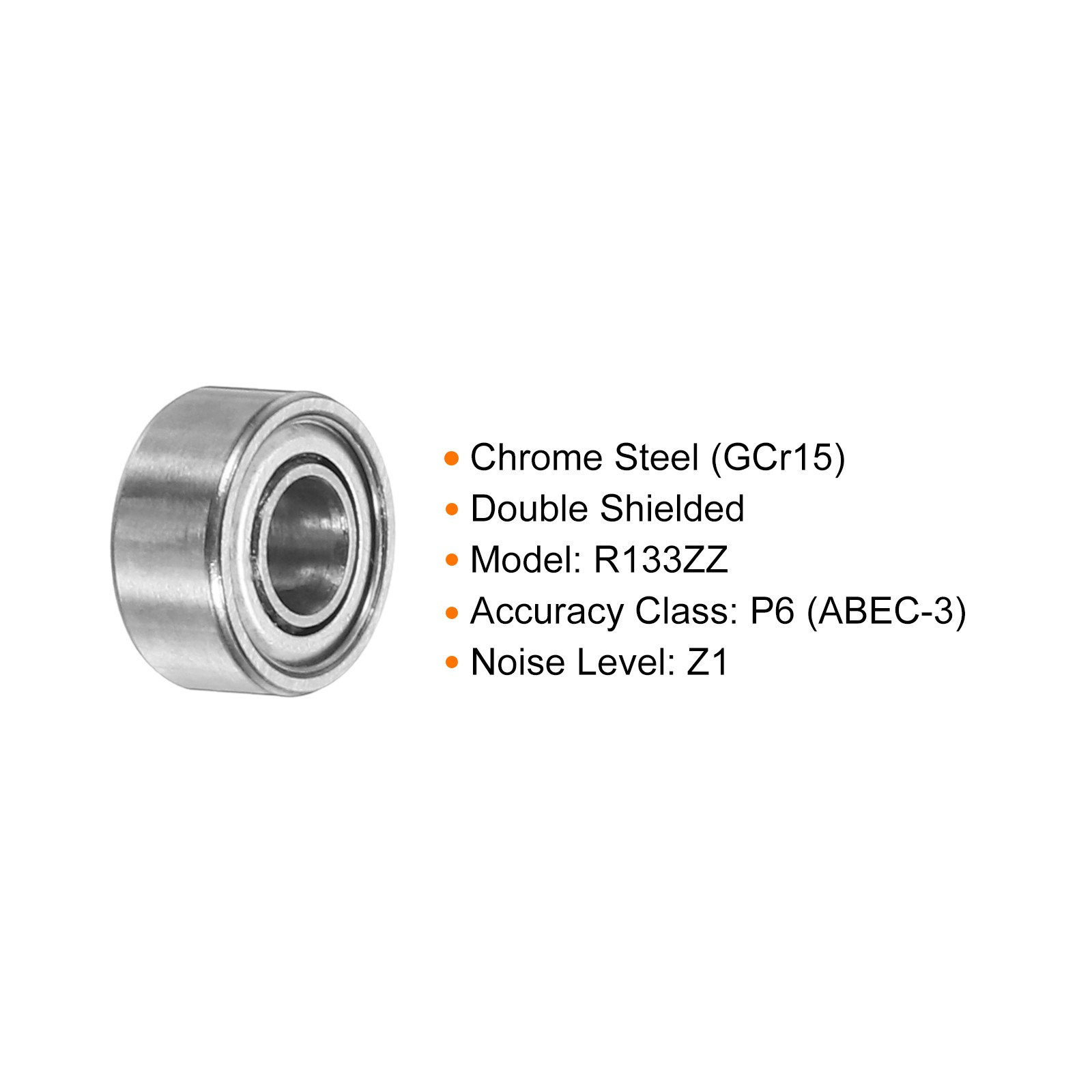 8pcs Bearing R2-5ZZ for R2-5ZZ 1/8″x5/16″x9/64″ Z1 Double Shield Iron