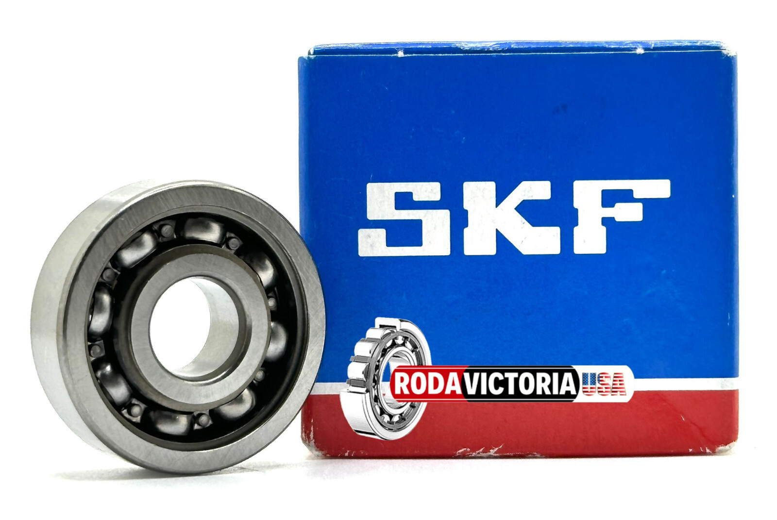 SKF 6200 RSH Deep Groove Ball Bearing, Rubber Sealed 10x30x9 mm