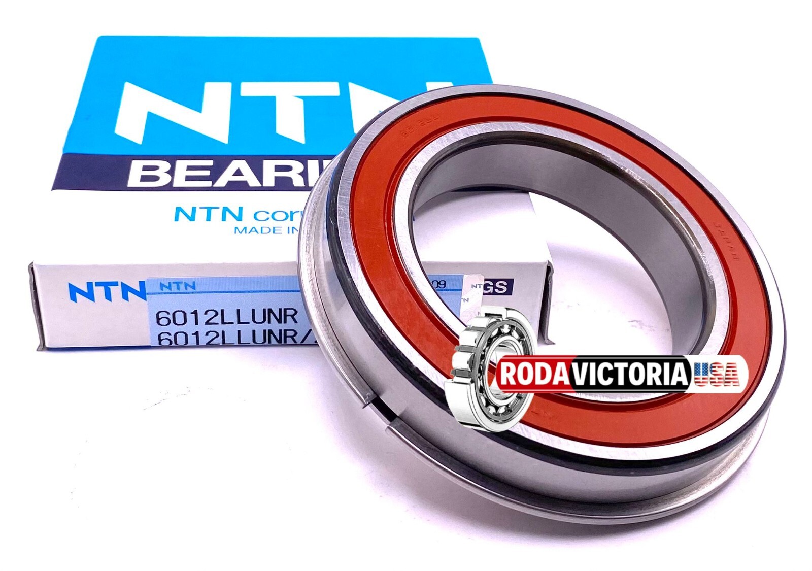 NTN Japan 6012 LLU NR Ball Bearing, Rubber Seal + Snap Ring 60x95x18 mm