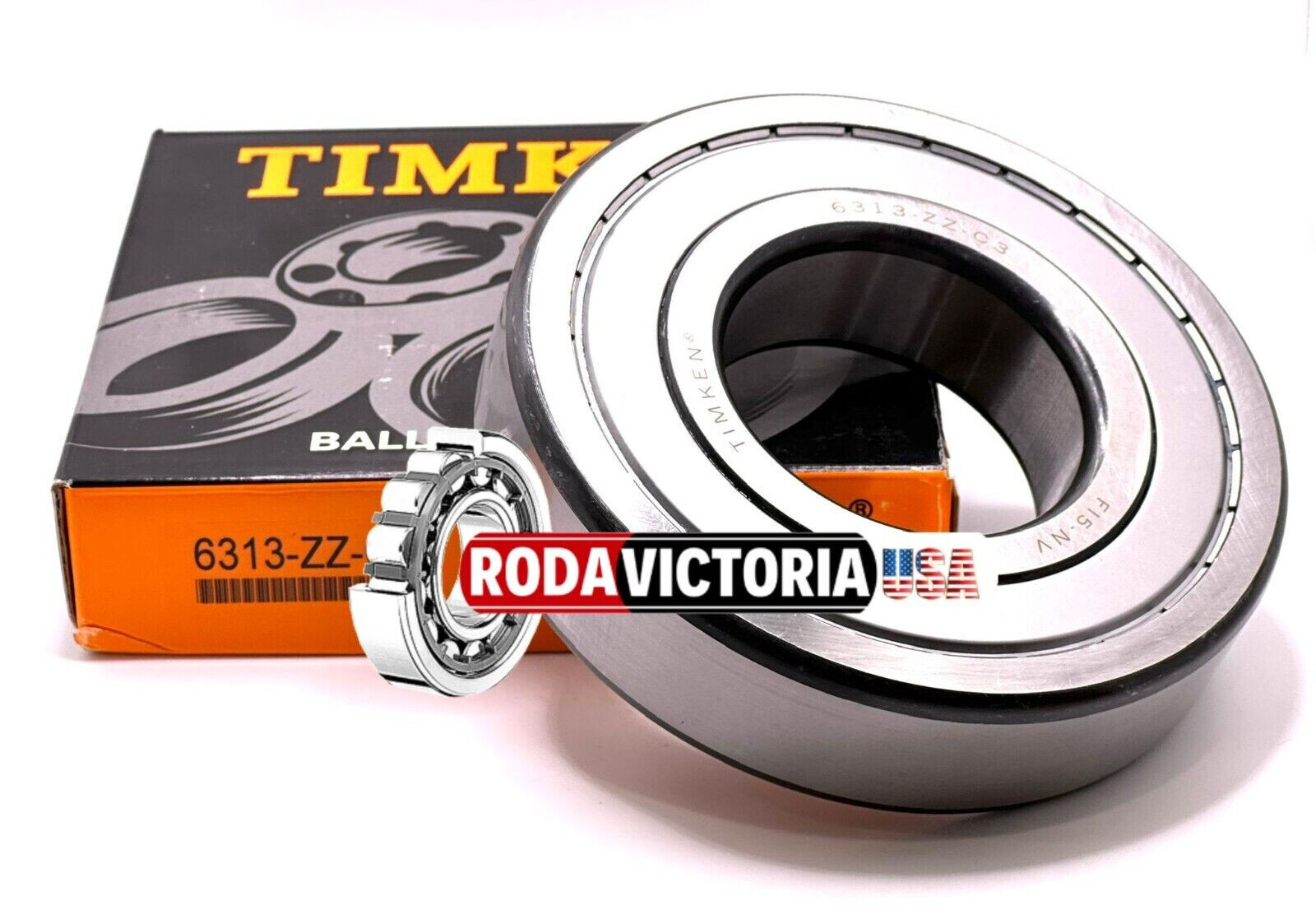 TIMKEN 6313 ZZC3 DEEP GROOVE BALL BEARING, METAL SHIELDED 65x140x33mm