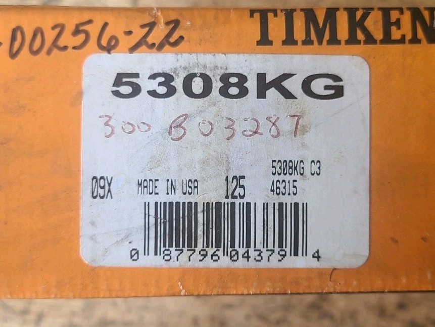 Timken 5308KG C3 Double Row Angular Contact Ball Bearing 40mm Bore x 90mm OD