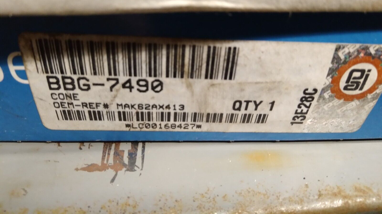 New PAI BBG-7490 Tapered Roller Bearing Cone 497
