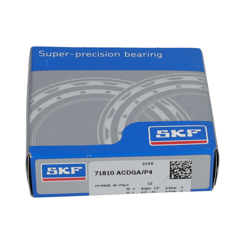 71810ACDGA/P4 SKF 50 x 65 x 7 mm ANGULAR CONT. BALL SINGLE ROW
