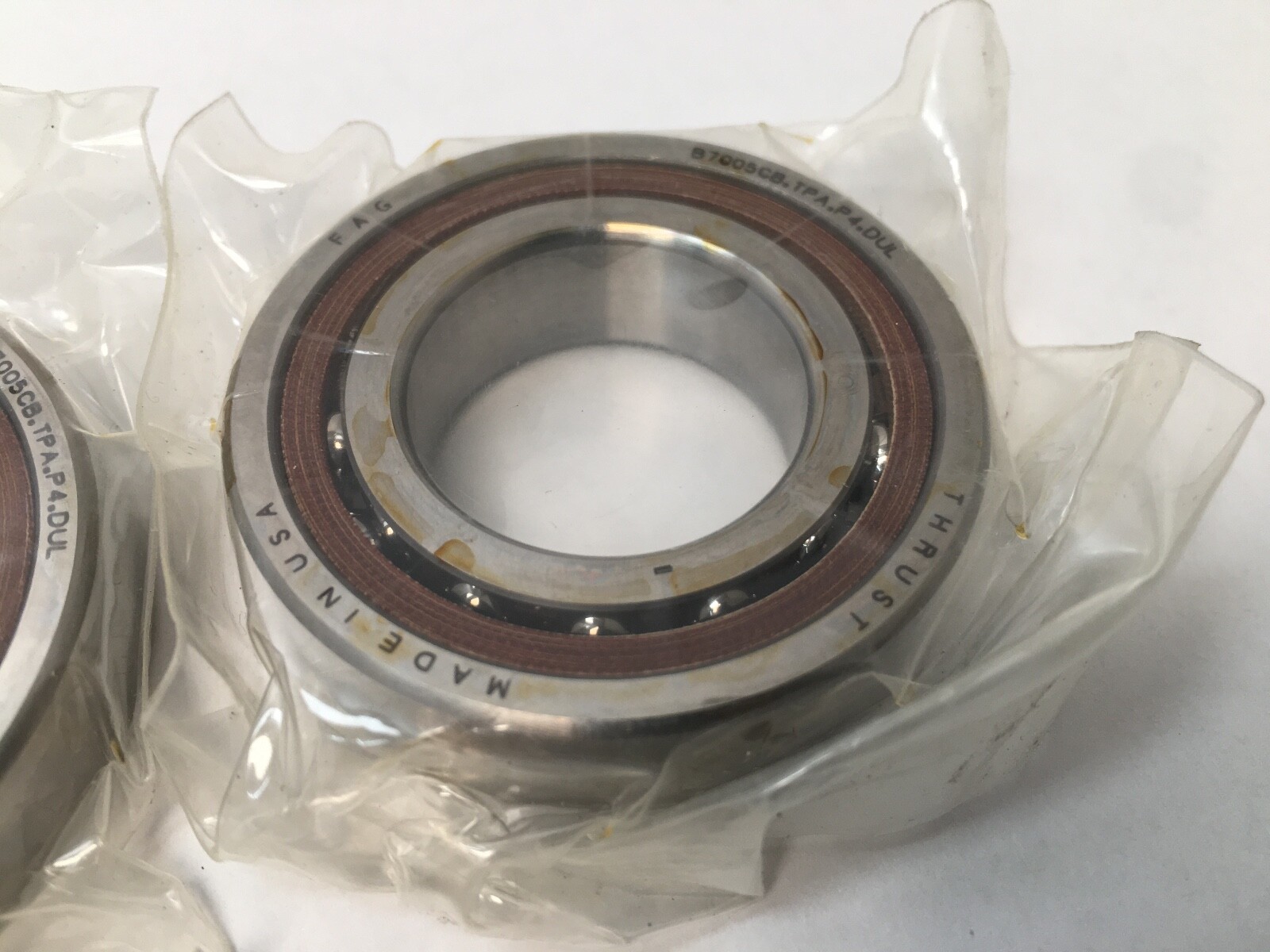FAG B7005CB.TPA.P4.DUL Bearing 25x47x12 mm B7005CB-TPA-P4-DUL ABEC7 USA Set