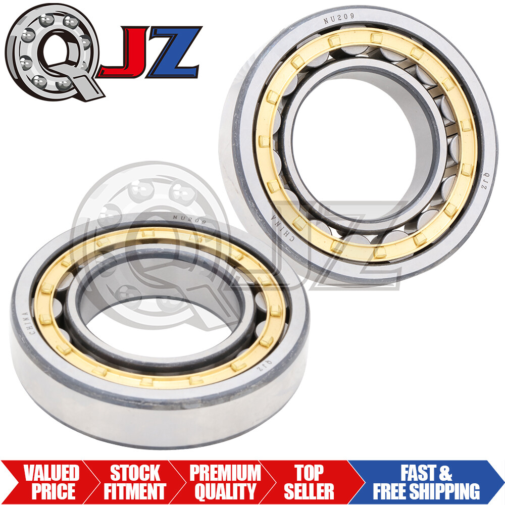 [Qty.2] NU209 Cylindrical Roller Bearing Open 45 mm x 85 mm x 19 mm (IDxODxW)