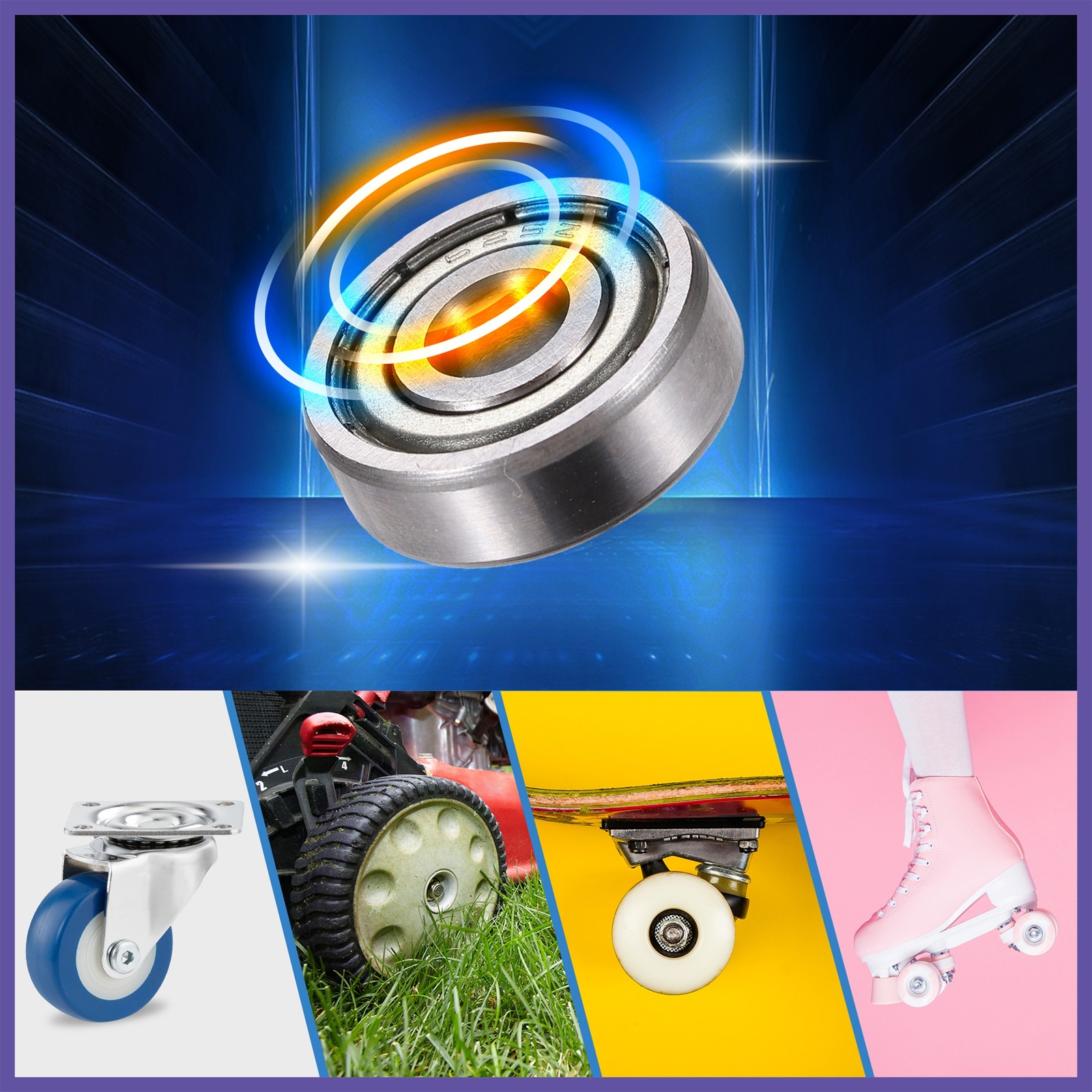 5Pcs 625ZZ 5x16x5 mm Double Metal Shield Single Row Deep Groove Ball Bearings