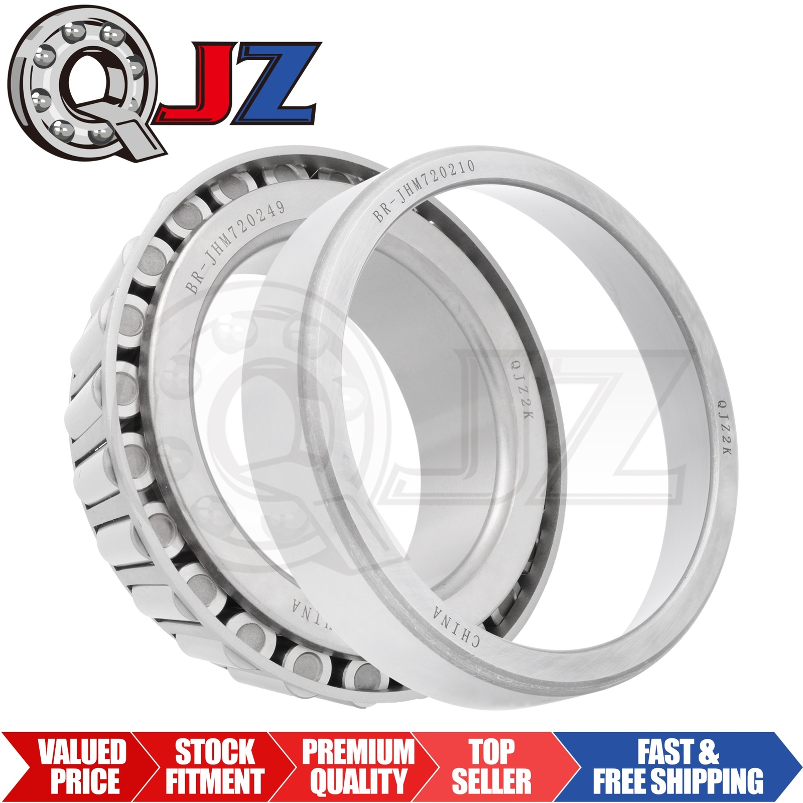 [Qty.1] New JHM720249-JHM720210 Tapered Roller Bearing Set [100mm Bore x 41mm W]