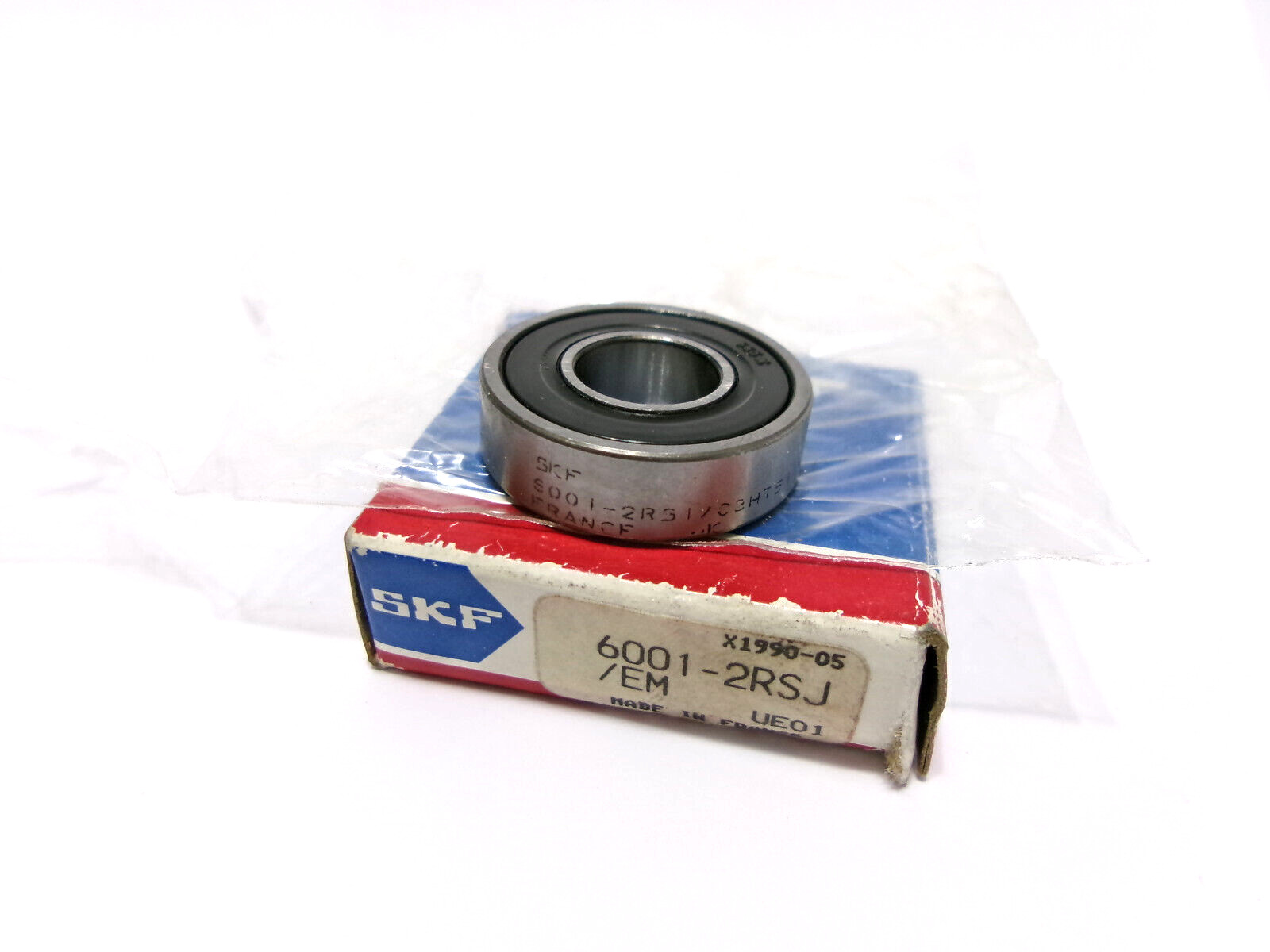 SKF 6001-2RS JEM 12mmX 28mmX 8mm Sealed Bearing