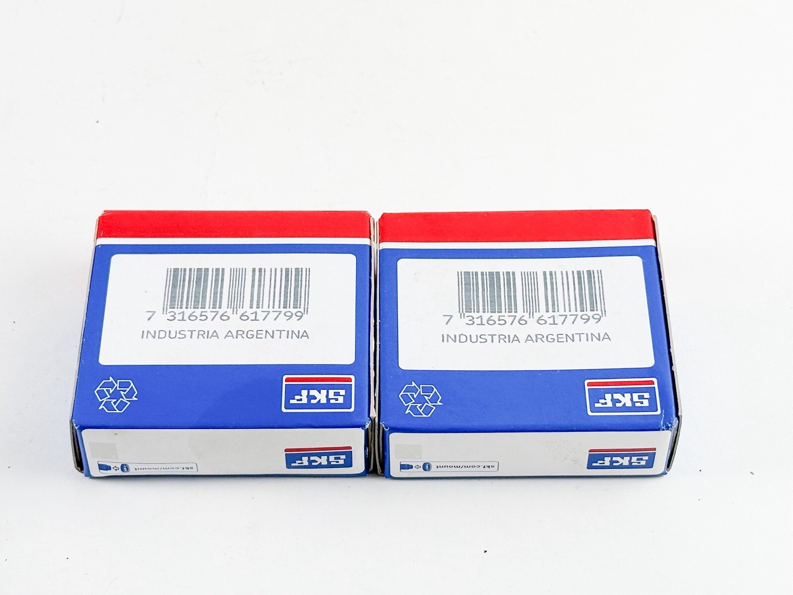 (QTY 2) SKF 6006-2RSJEM Single Row Deep Groove Ball Bearing, 30mm x 55mm x 13mm