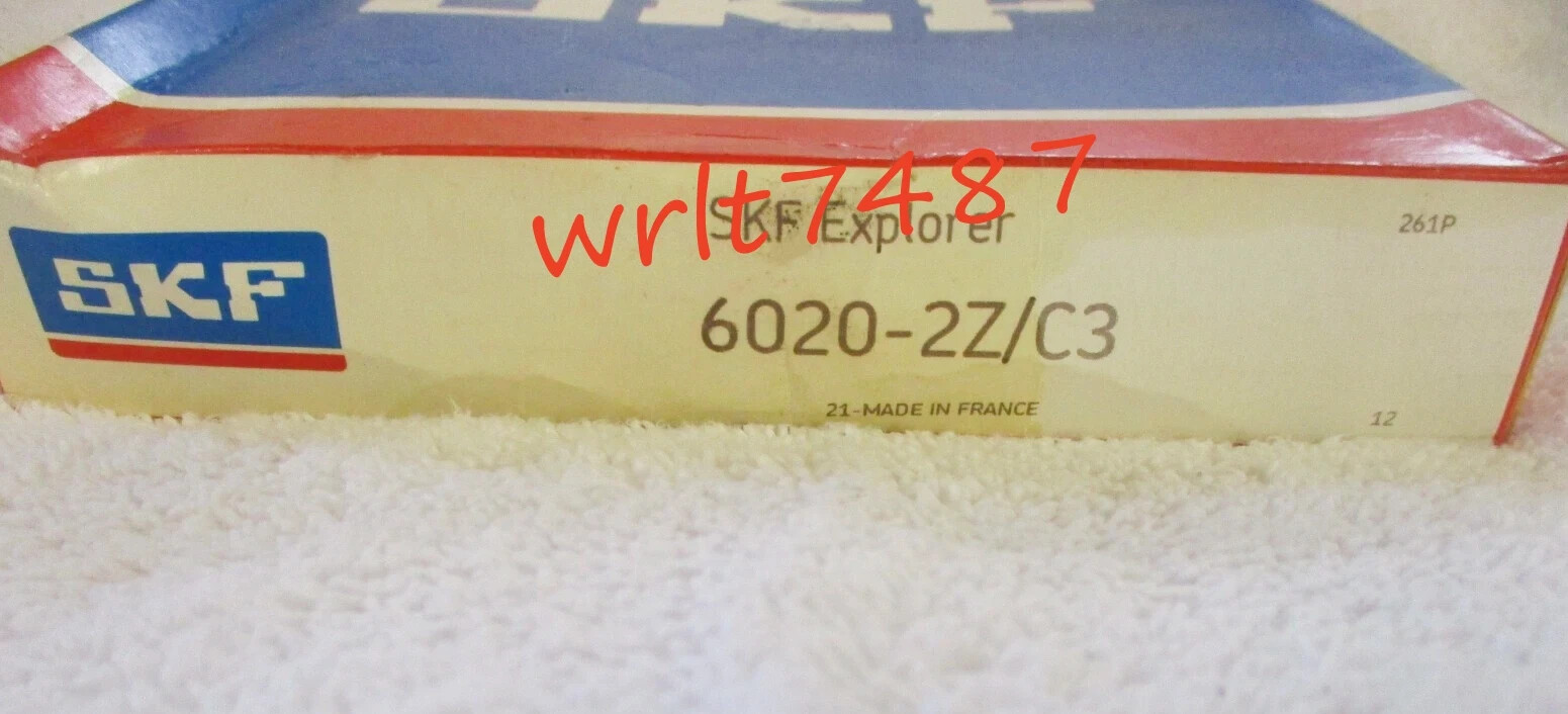 NEW SKF 6020-2Z/C3 single row deep groove ball bearing 1PCS #PA
