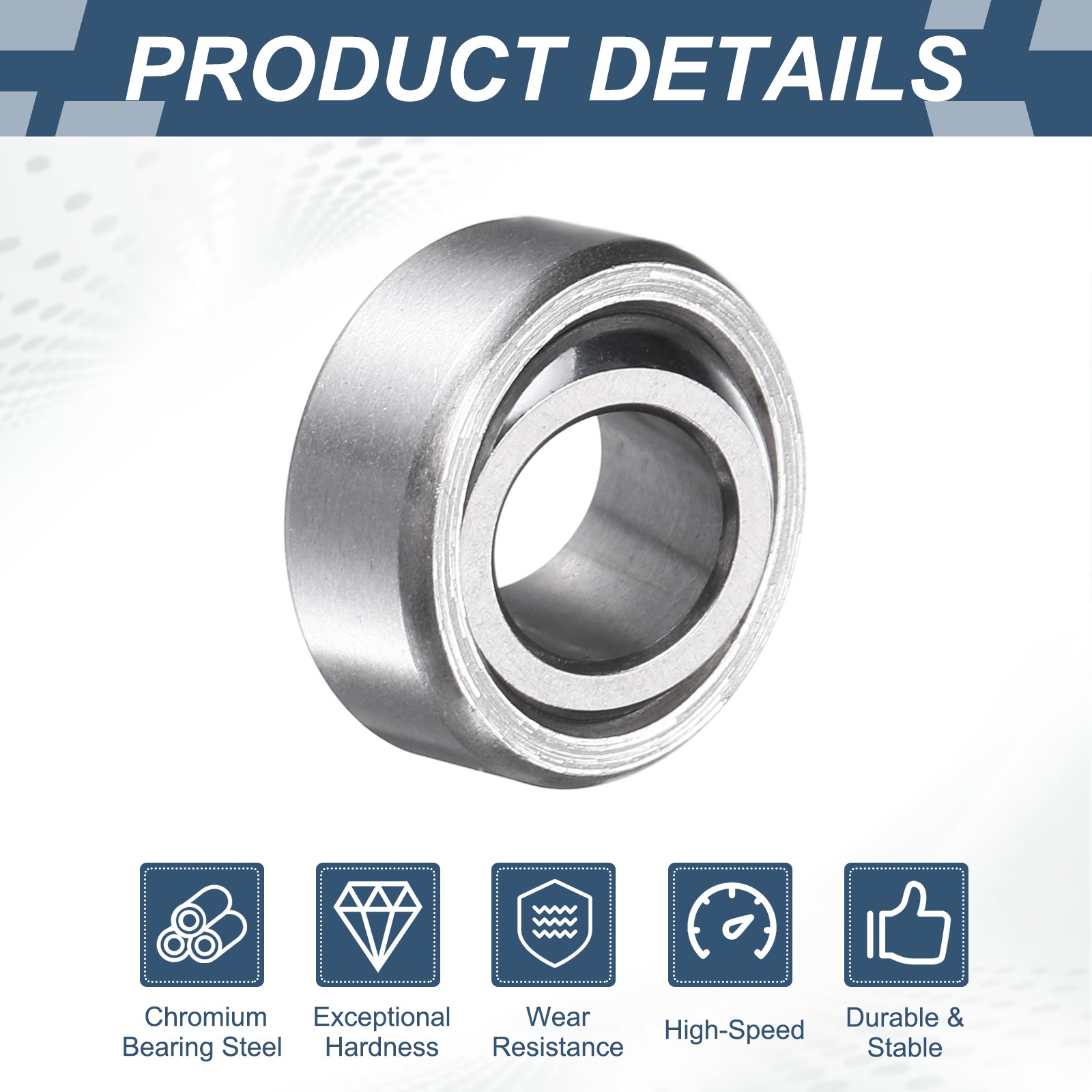 COM6T Spherical Plain Bearing 3/8″ x 13/16″ x 13/32″ Bearing Steel Bearing