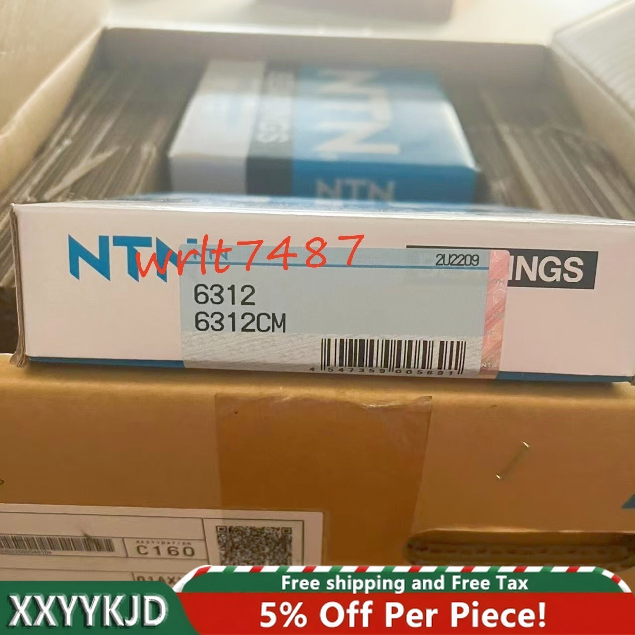 1PC NTN 6312CM deep groove ball bearing HL/