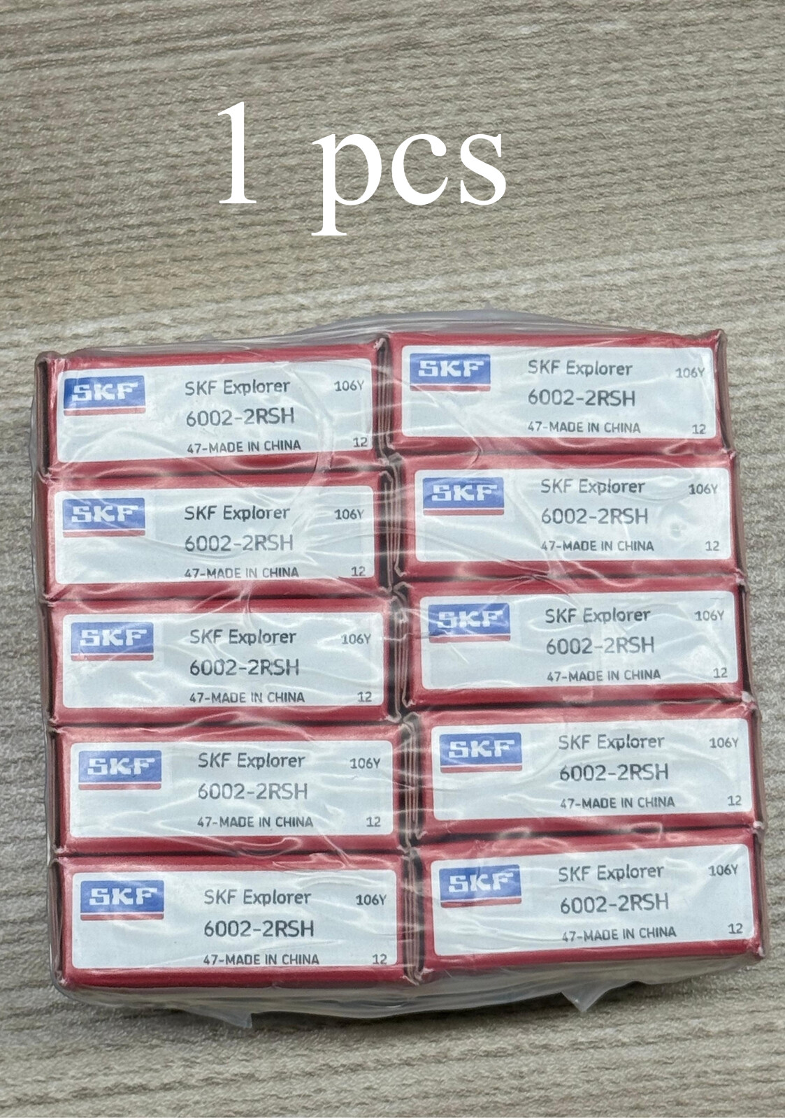 1pcs 6002-2RS SKF Brand Rubber Seal Ball Bearing 15x32x9 6002 2RS 6002RS
