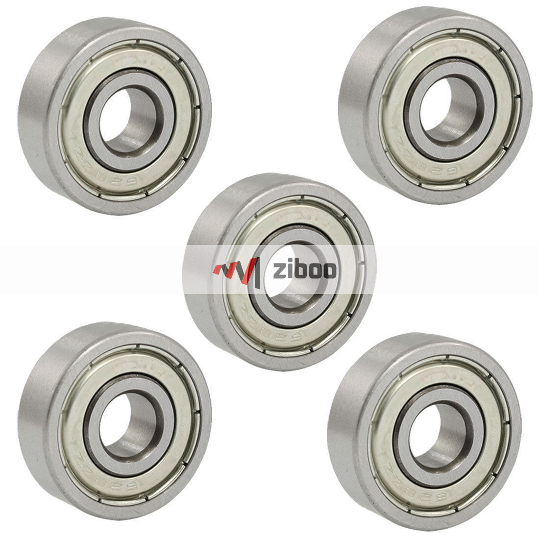 5Pcs 628ZZ Shielded Radial Deep Groove Ball Bearings 8 x 24 x 8mm