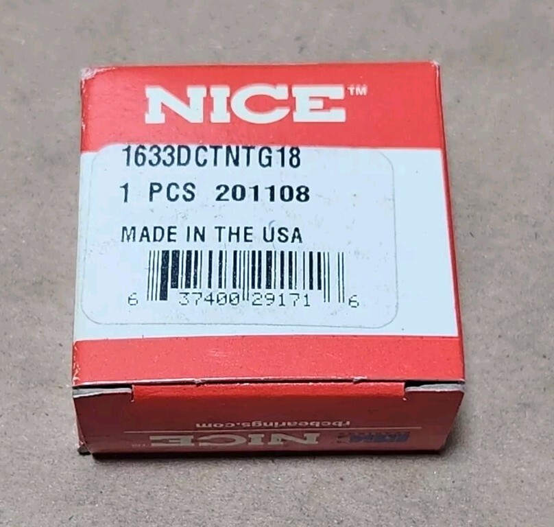 *BRAND NEW* Nice 1633DCTNTG18 Ball Bearing 5/8″ ID 1-3/4″ OD 1/2″ W + Warranty!