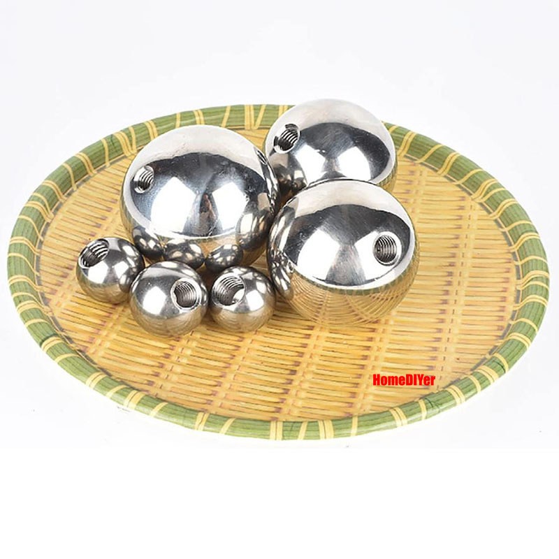 Round Ball 304 Stainless Steel Blind Hole Balls Threaded M2 M3 M4-M12 Ø 5mm~25mm