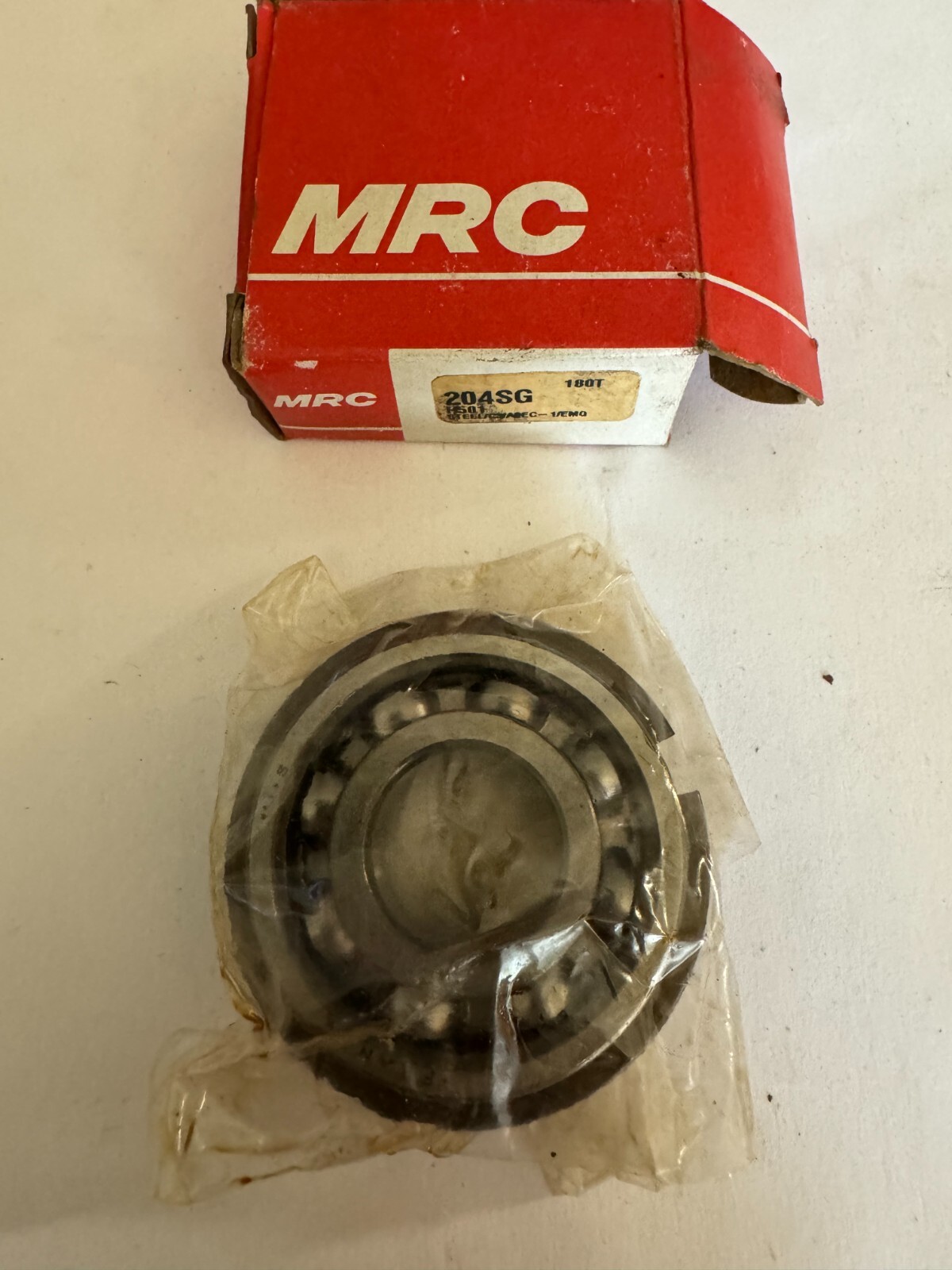 MRC 204SG Bearing Open w/ snap ring 20x47x14 mm 204 SG 6204-NR USA