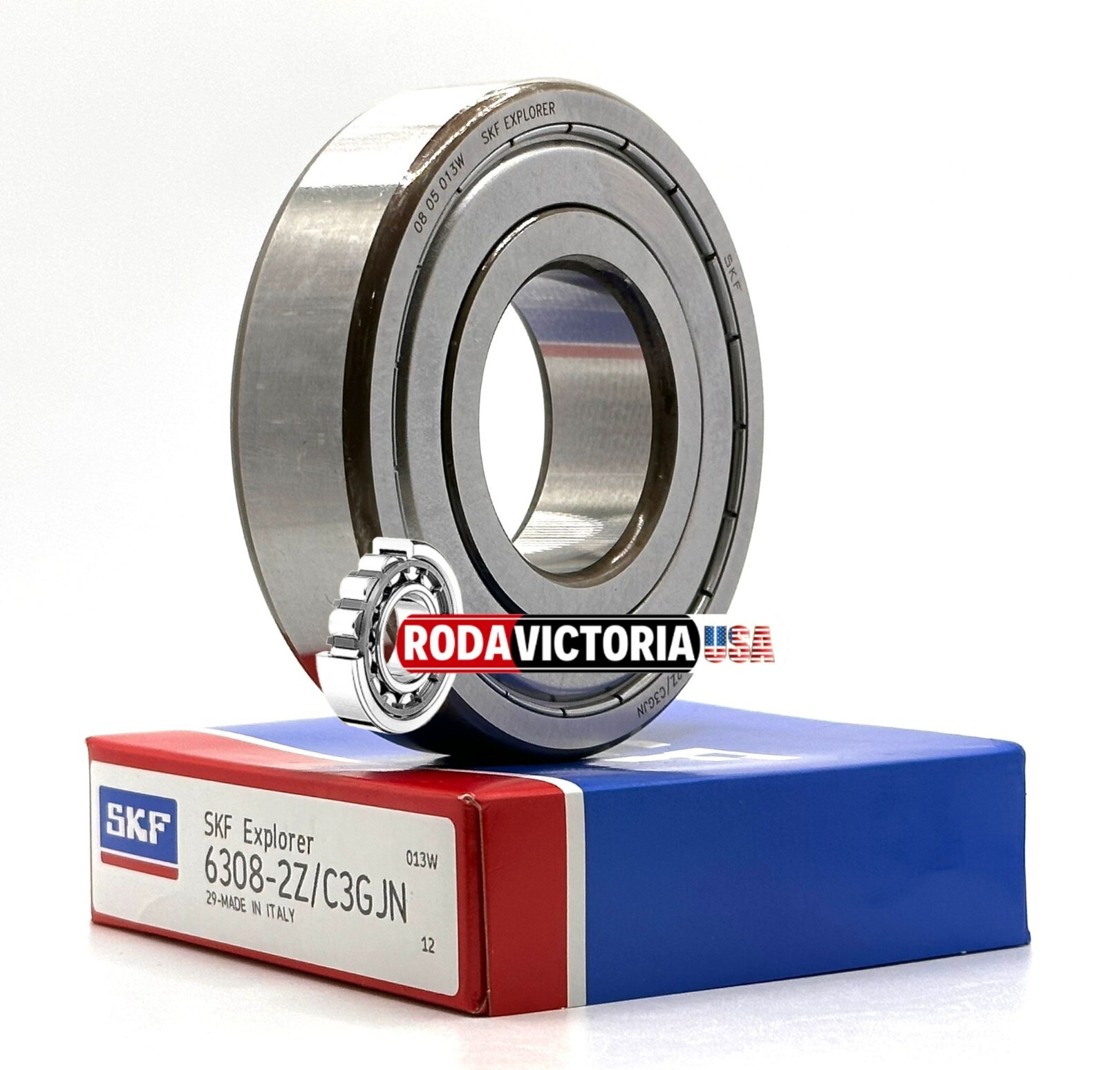 SKF 6308 ZZ/C3 GJN DEEP GROOVE BALL BEARING, METAL SHIELDED 40x90x23mm