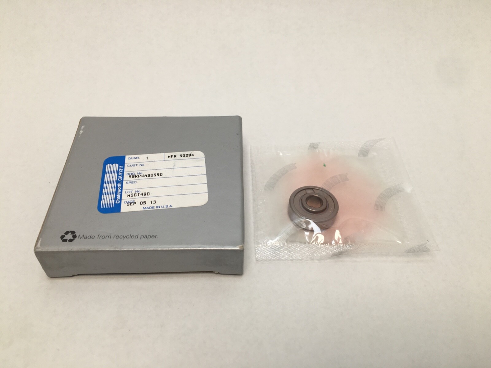 NHBB SSKP4ASD550 Bearing Sealed 1/4×3/4×9/32″ SS KP 4 A SD 550 KP4A USA