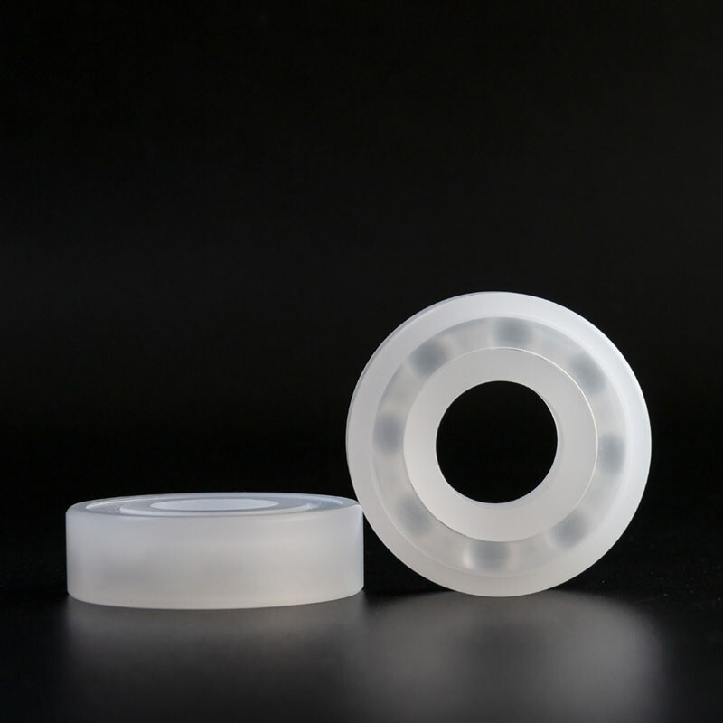 PP Plastic Ball Bearing ID 6-40mm Polypropylene Corrosion Resistance Waterproof