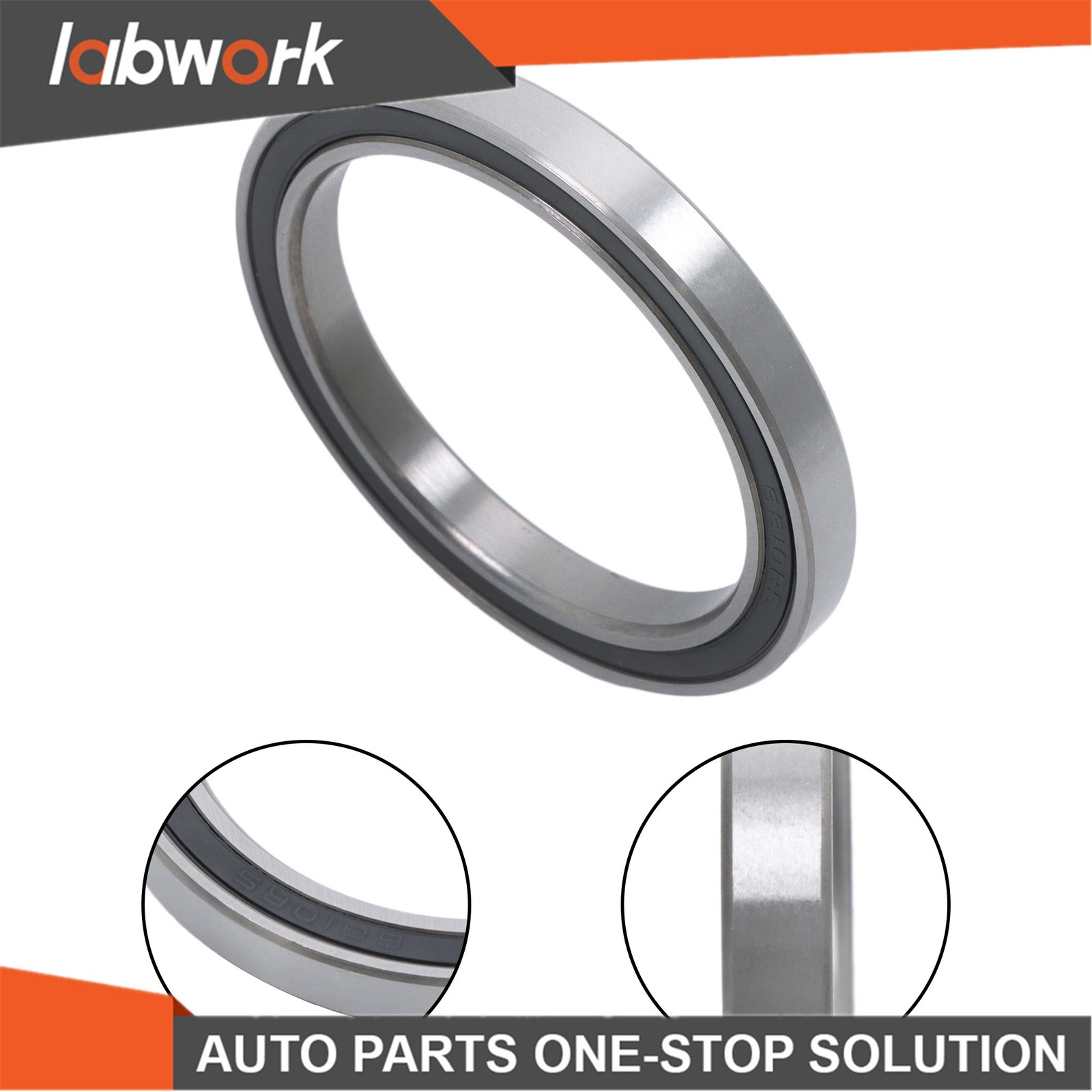 Labwork 10pcs 6810-2RS Ball Bearings 50x65x7mm Double Sealed Pre-Lubricated
