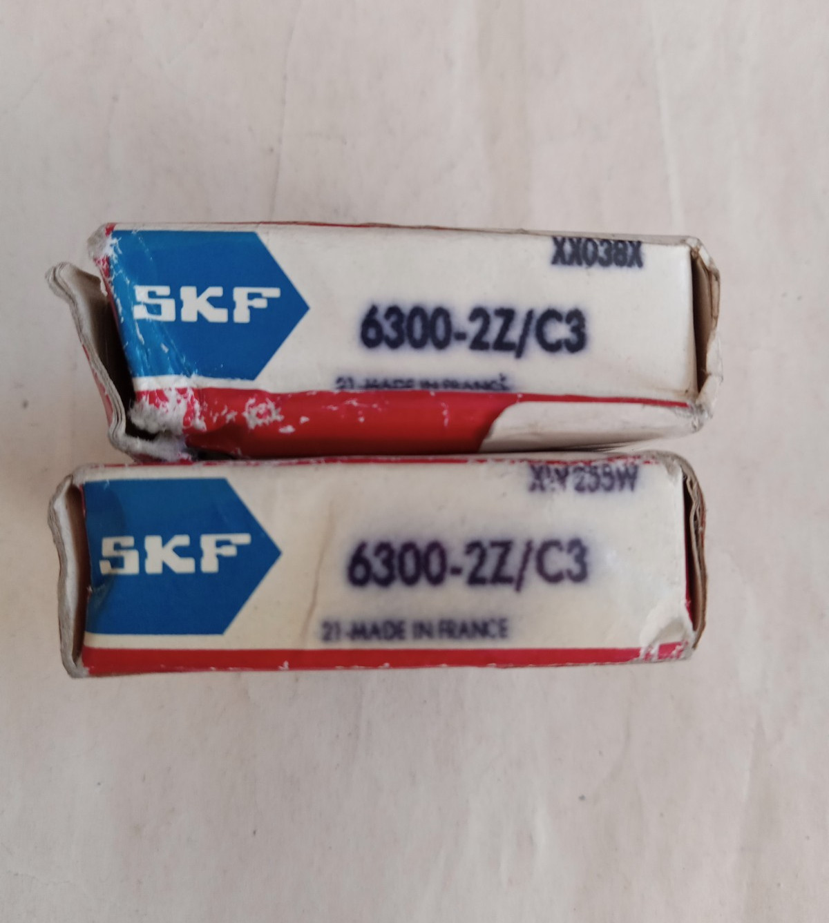 SKF 6300-2Z/C3 DEEP GROOVE BALL BEARING *(Lot of 2)* METAL SHIELDED 10x35x11mm