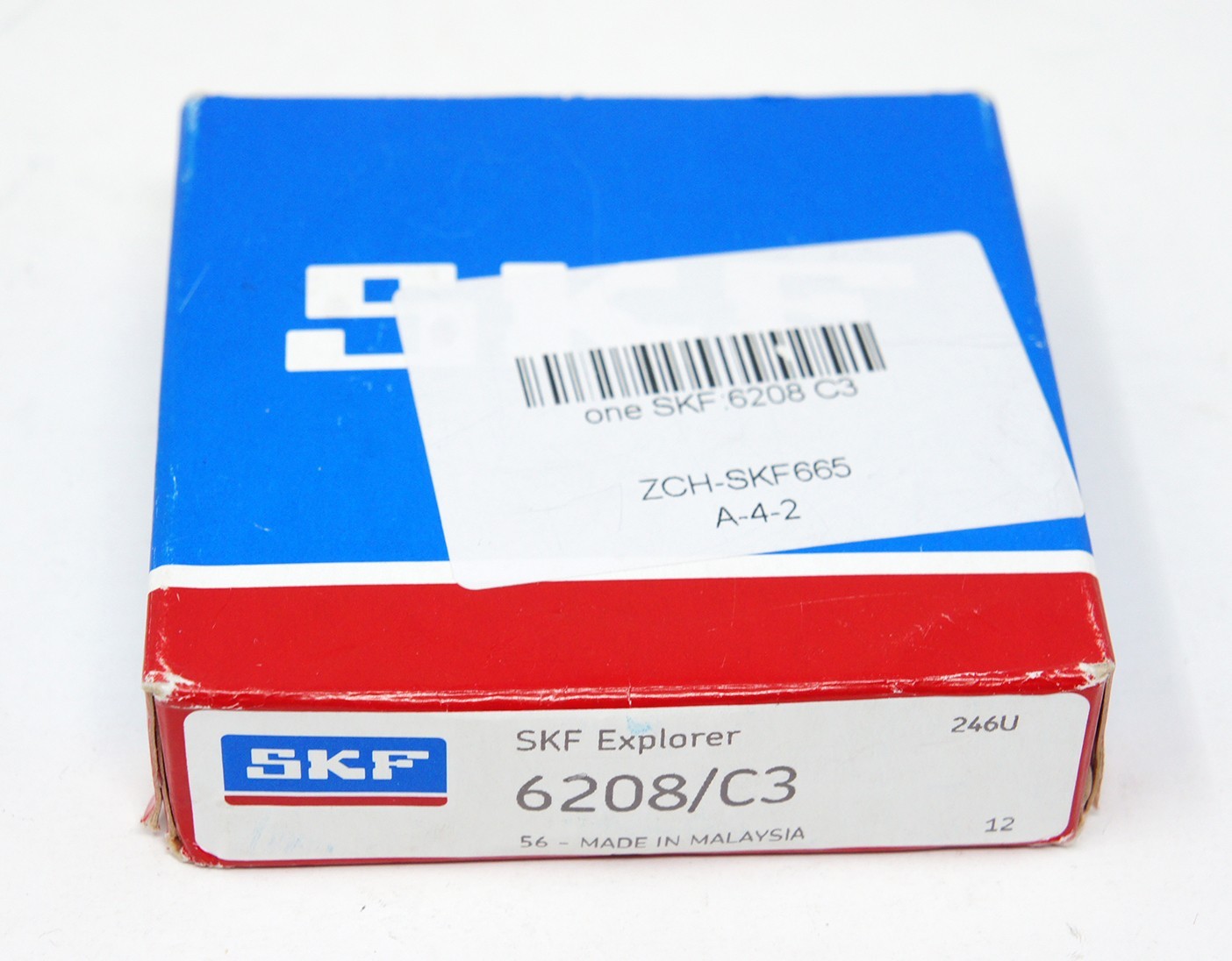 SKF 6208 C3 DEEP GROOVE BALL BEARING, OPEN TYPE, NO SEALS 40x80x18 mm New Sealed