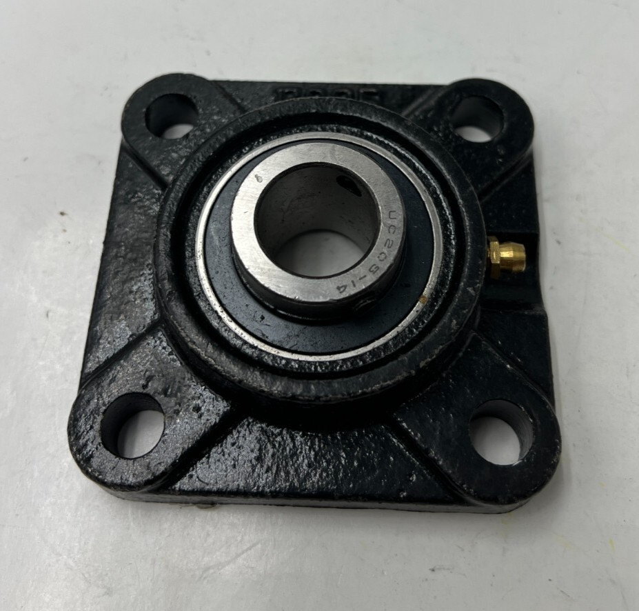 F205 4-BOLT FLANGE INSERT MOUNTED BEARING UC205-14 BLACK Square 7/8″