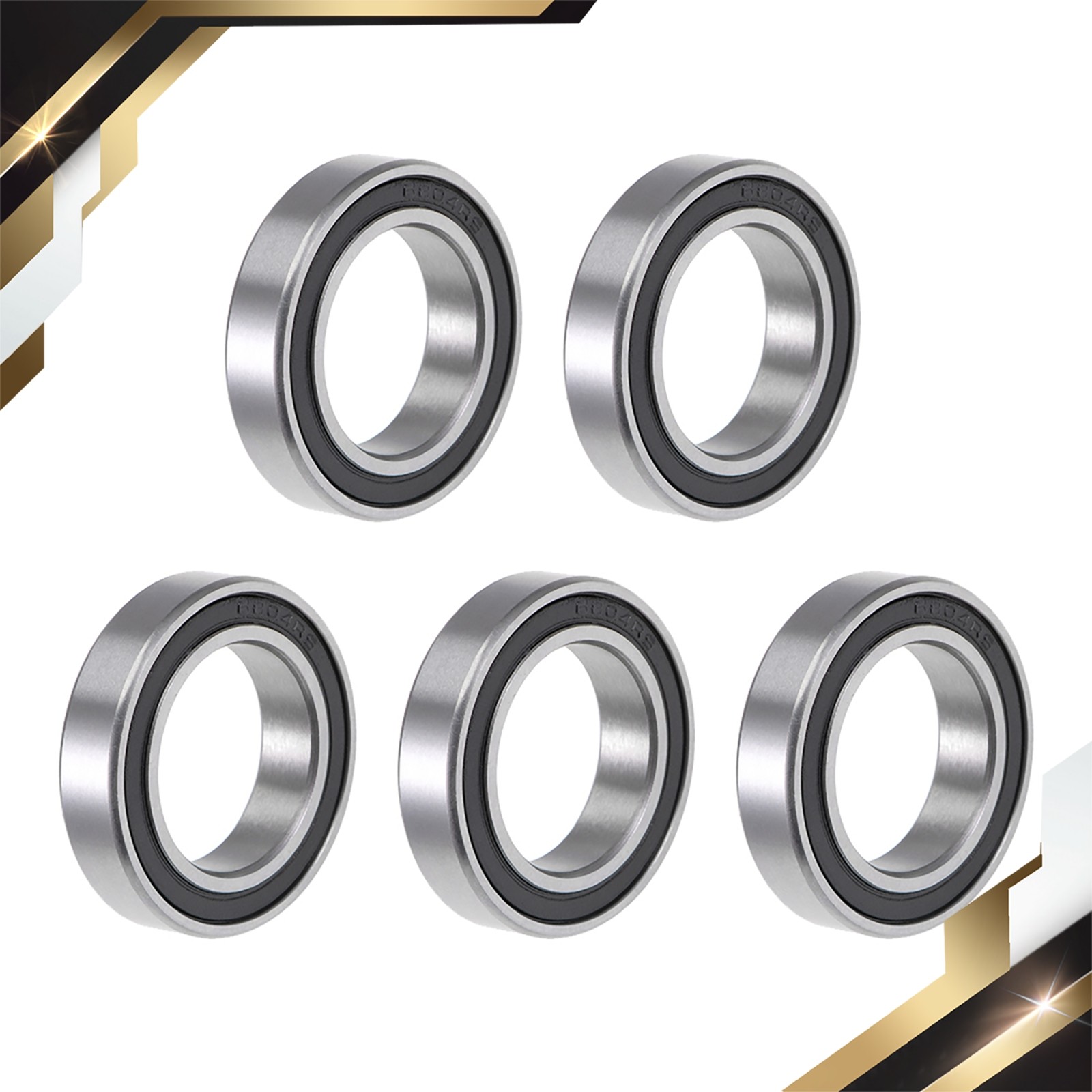 6804-2RS Ball Bearing Double Sealed ABEC-1 Bearings 5sets