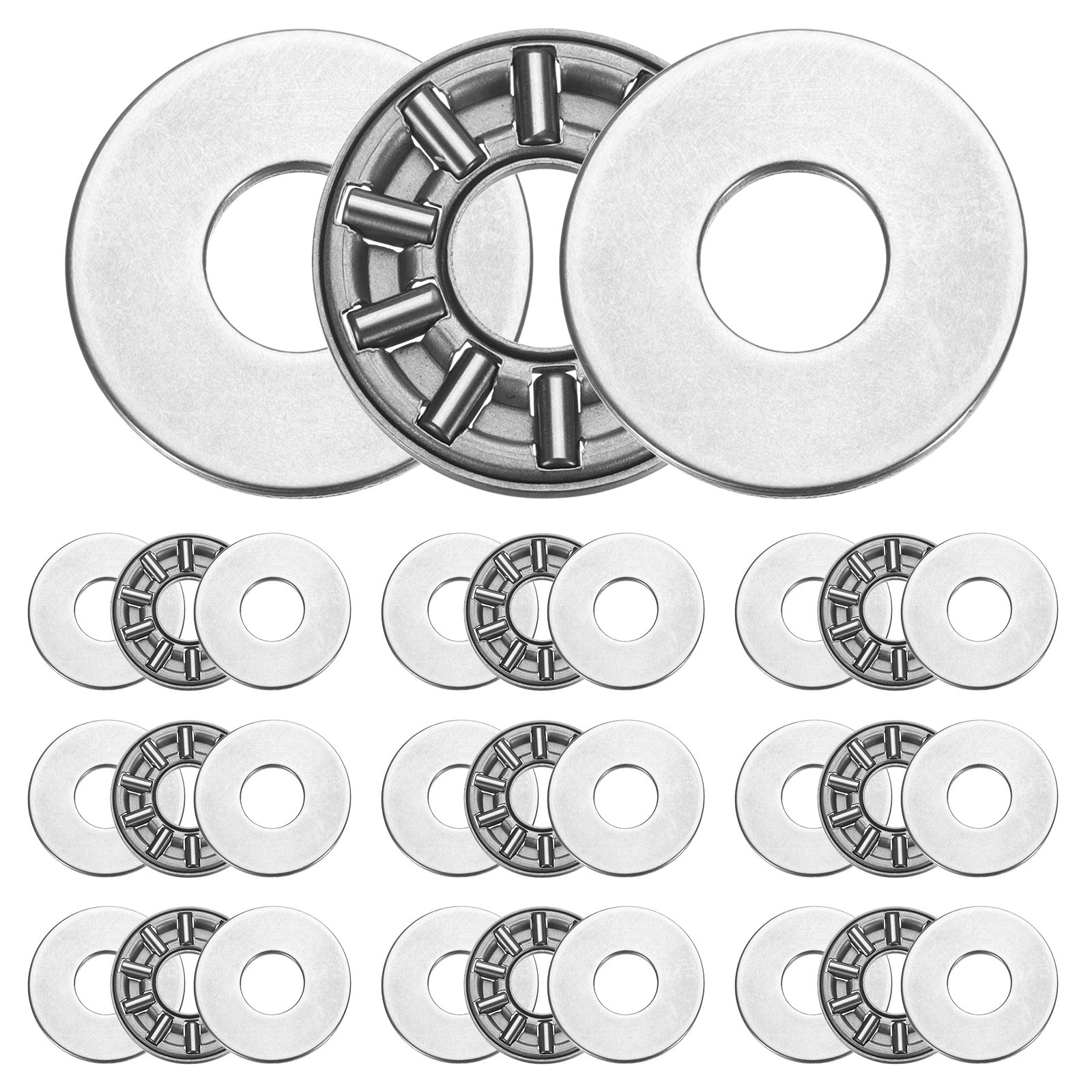10 Sets AXK0821 Thrust Needle Roller Bearings 8x21x4mm, P5 (ABEC 5)