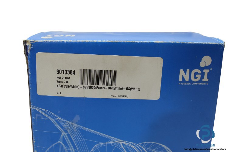 NGI XB4FC62(WHITE)-SSB3000(FRONT)-OM(WHITE)-OS(WHITE) HYBRID BEARING_31.75 mm
