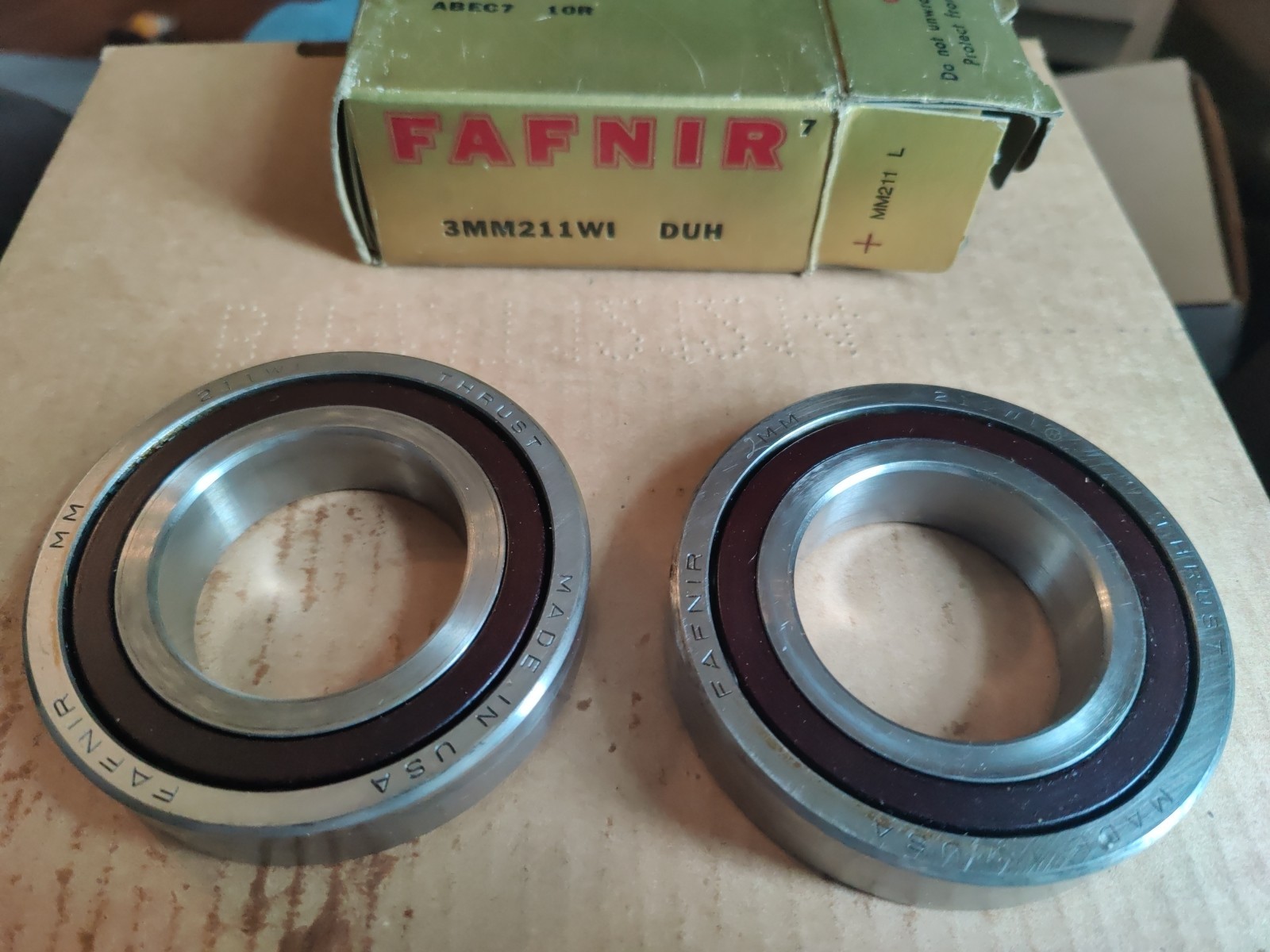 Fafnir 3MM211WIDUH Angular Bearing 55x100x21 mm Un Used Open Package