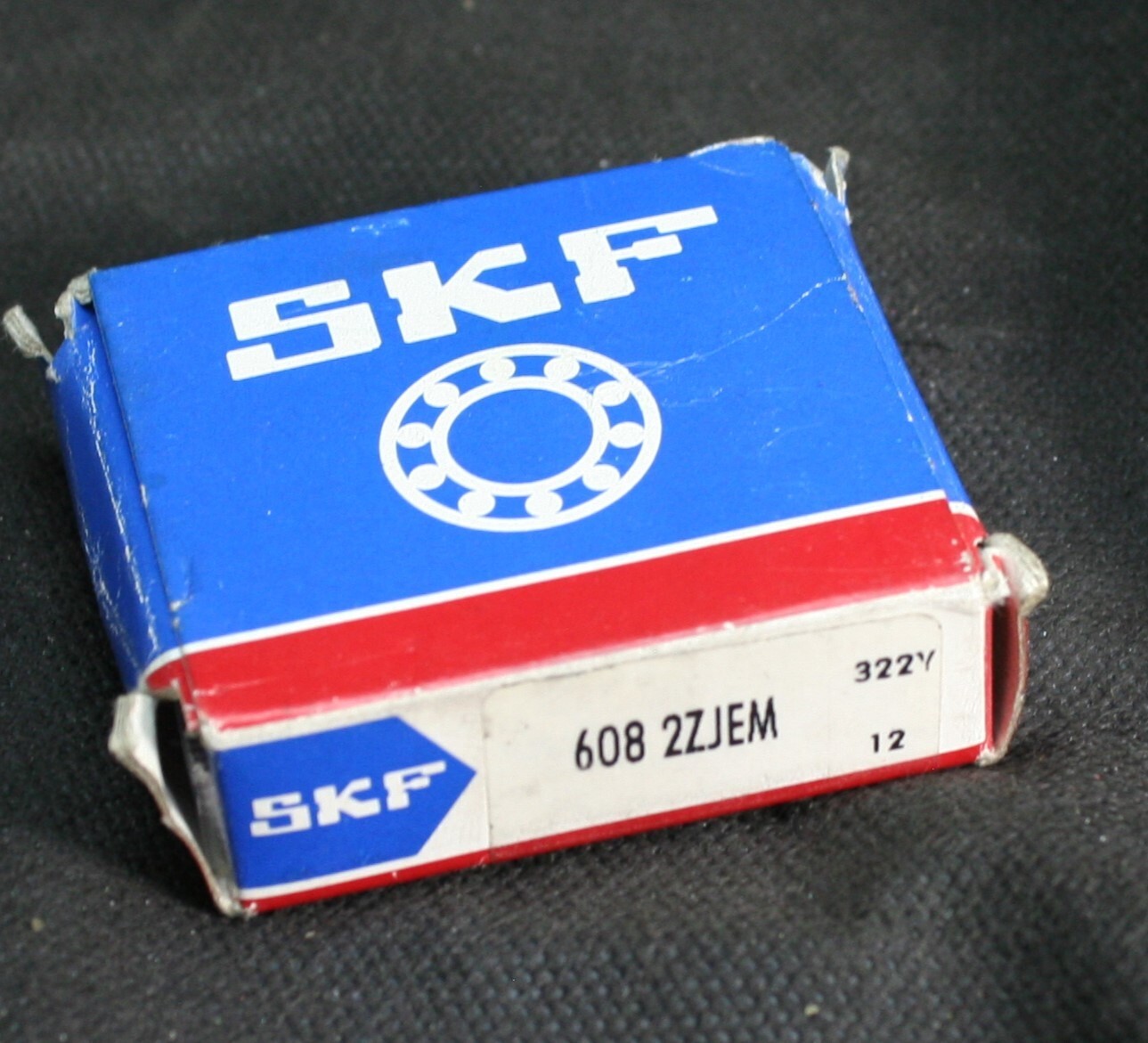 One (1) SKF 608 2ZJEM Metric Miniature Deep Groove Bearing 8 MM ID Italy NEW