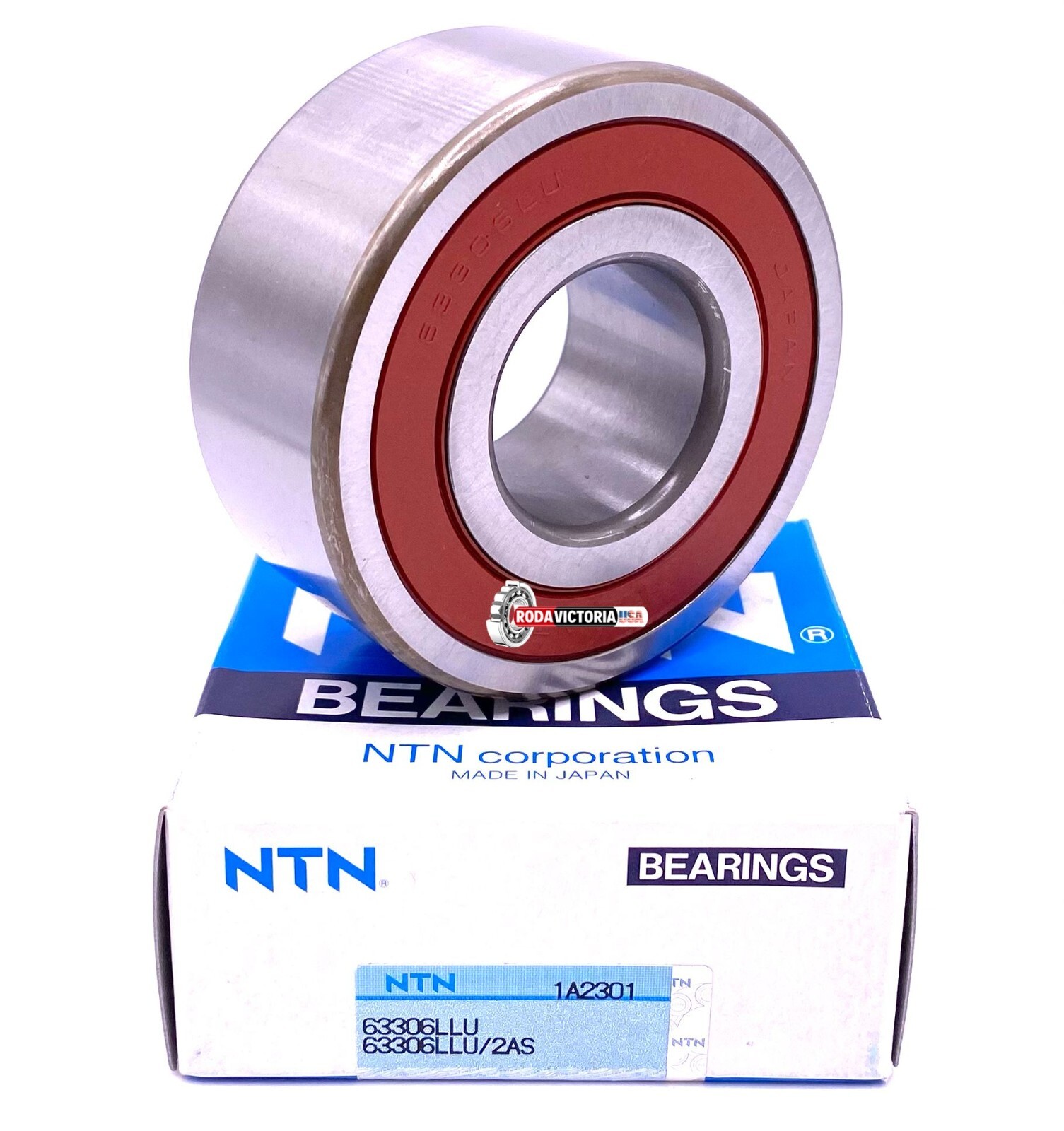 NTN Japan 63306 LLU Deep Groove Ball Bearing, Rubber Sealed 30x72x30.20 mm