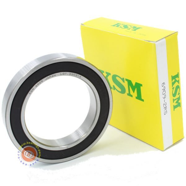 6909-2RS Radial Ball Bearing 45 x 68 x 12mm Sealed – KSM Japan