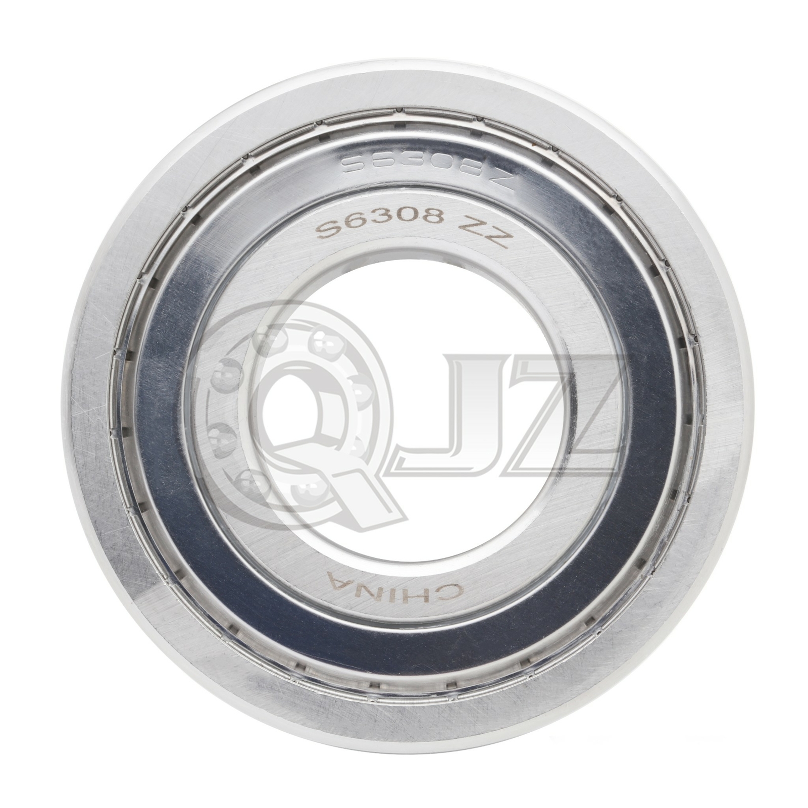 [4-Pack] S6308-ZZ Ball Bearing 40mm x 90mm x 23mm Rubber Seal Stainless Steel
