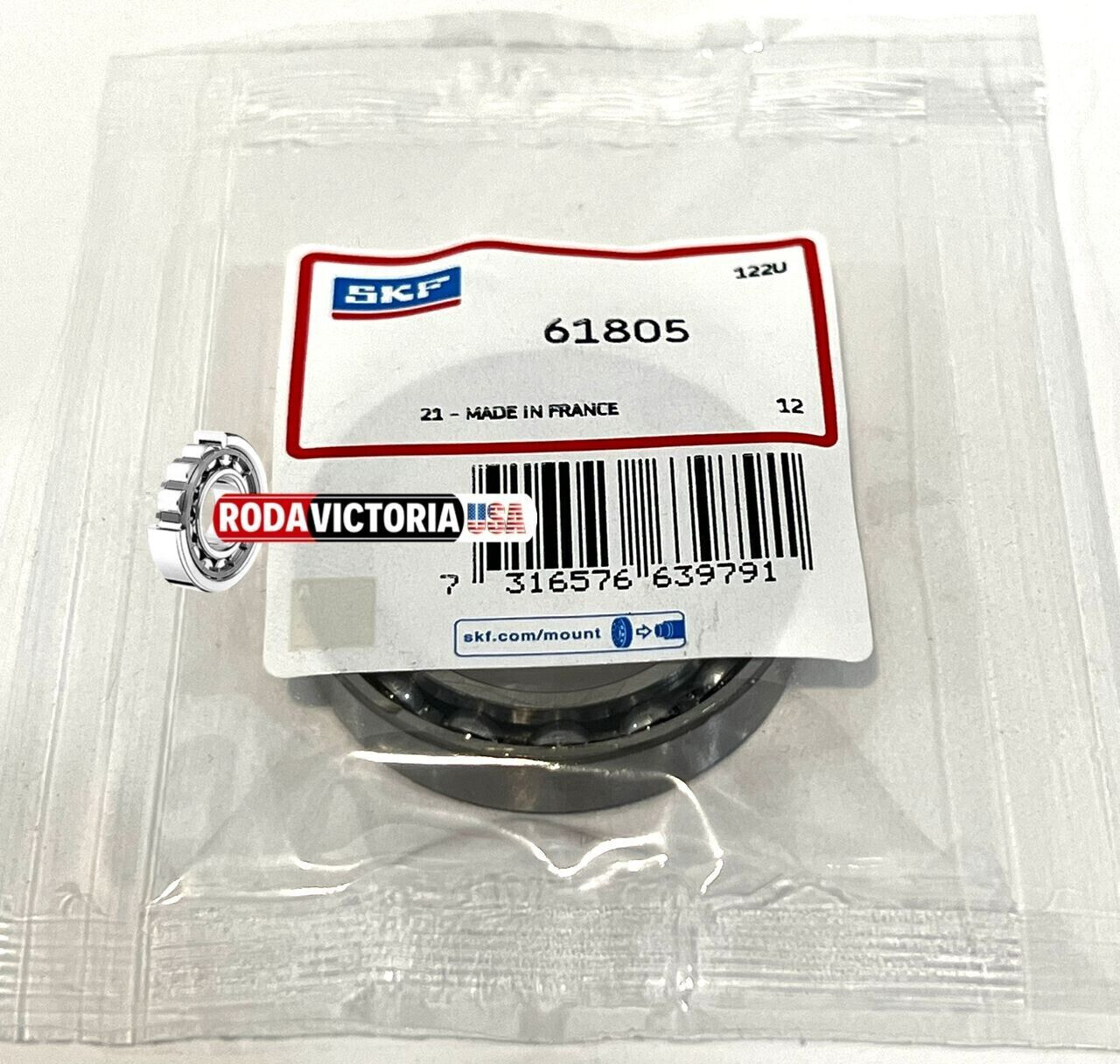 GENUINE SKF 61805 6805 Open Type Ball Bearings 25x37x7mm.