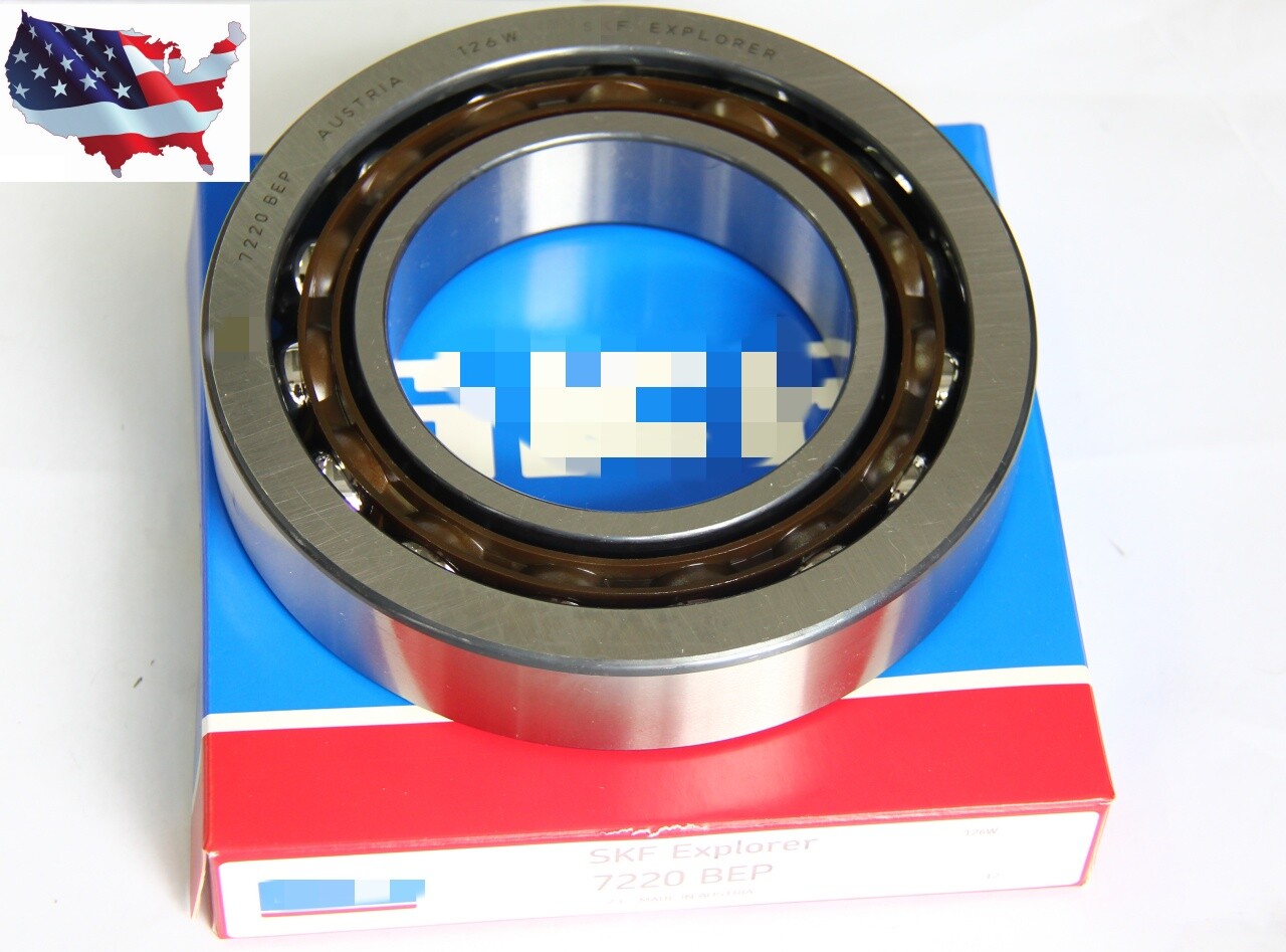 NEW 100x180x34 mm Light Series Angular Contact Bearing For SKF 7220 BEP US STOCK