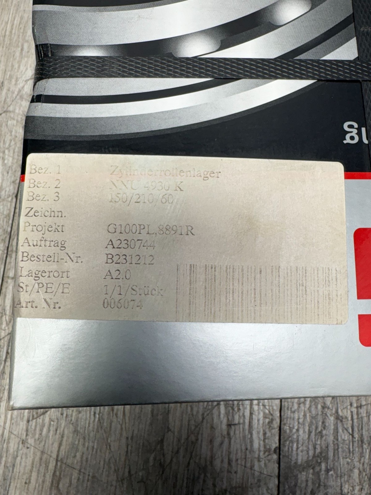 FAG SUPER-PRECISION DOUBLE-ROW CYLINDRICAL ROLLER BEARING NNU4930-S-K-M-SP