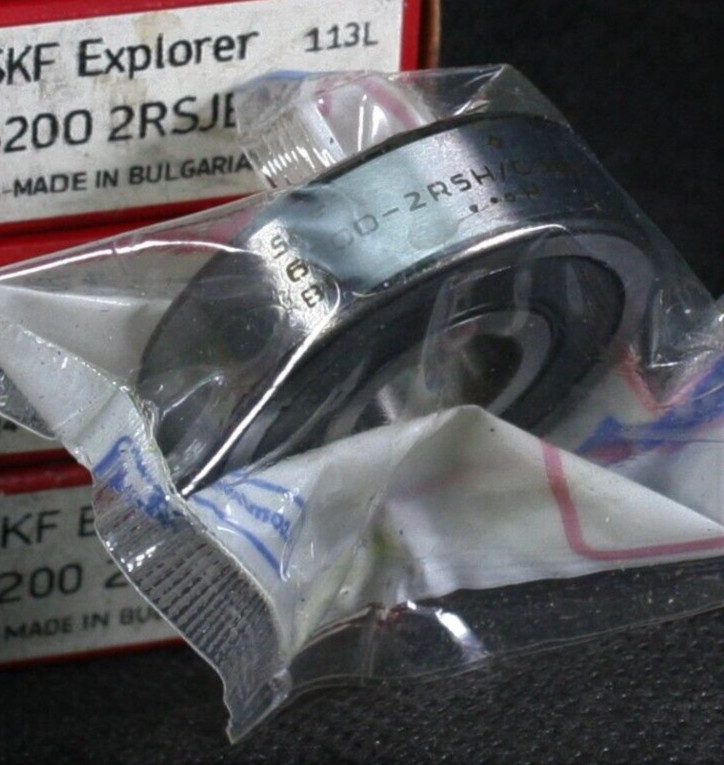 One (1) SKF 6200 2RSH/C3GJN Radial Deep Groove Bearing 10 MM ID Bulgaria NEW