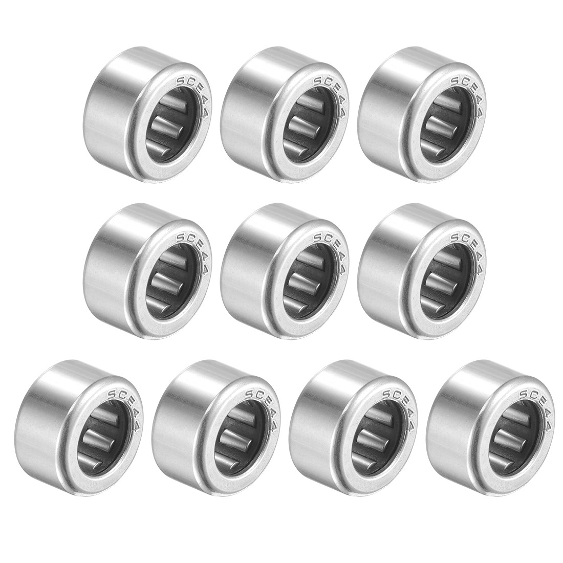 SCE44 Needle Roller Bearings 1/4″x7/16″x1/4″ Chrome STl Open End 10pcs