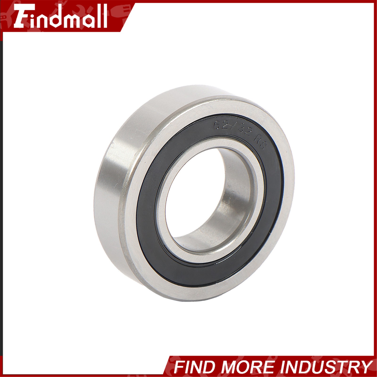 Findmall 62/32-2RS Deep Groove Bearings 4pcs 32x65x17mm Rubber Sealed Set