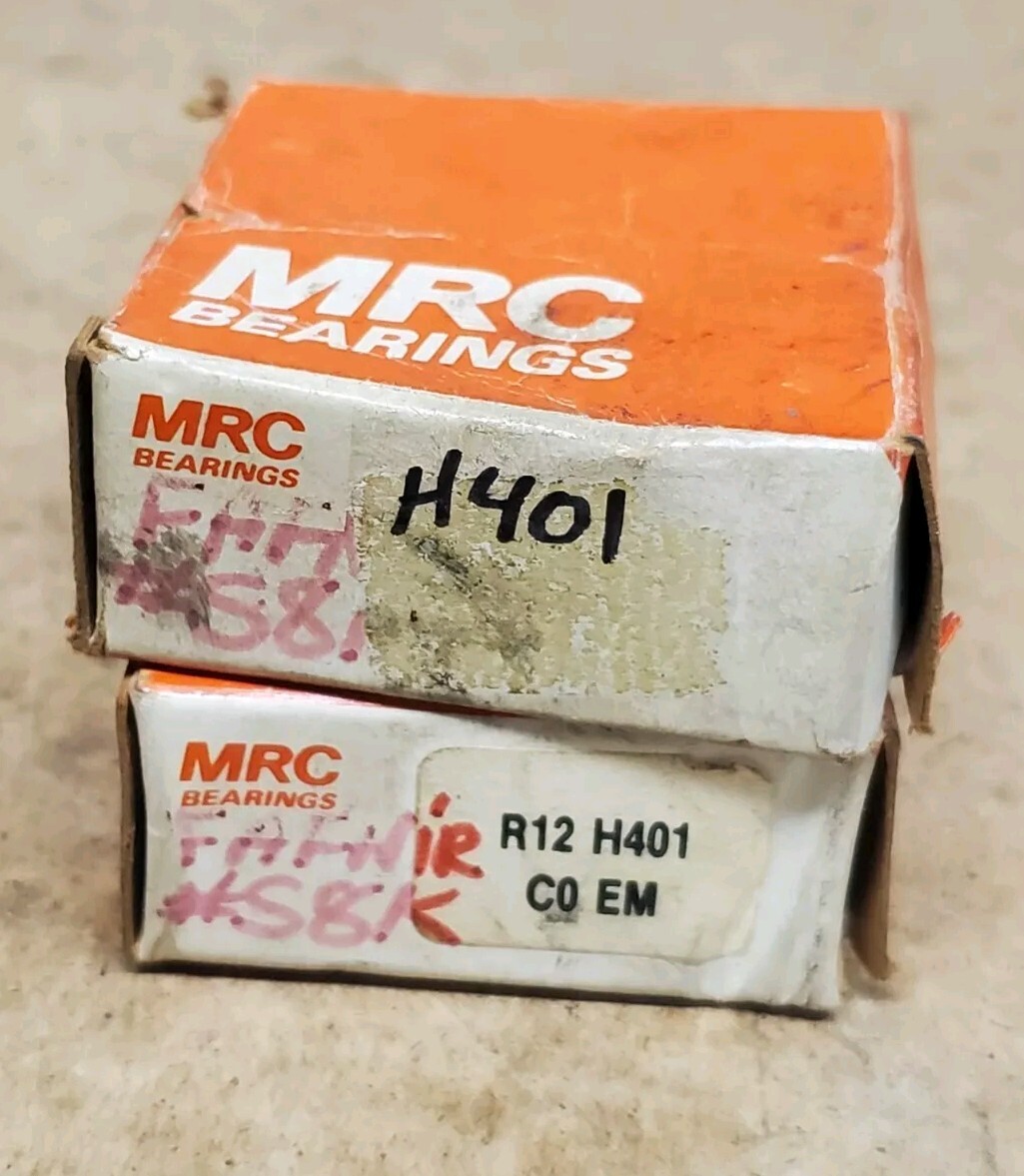 SKF/MRC R12 H401 Open Ball Bearing. Lot Of 2