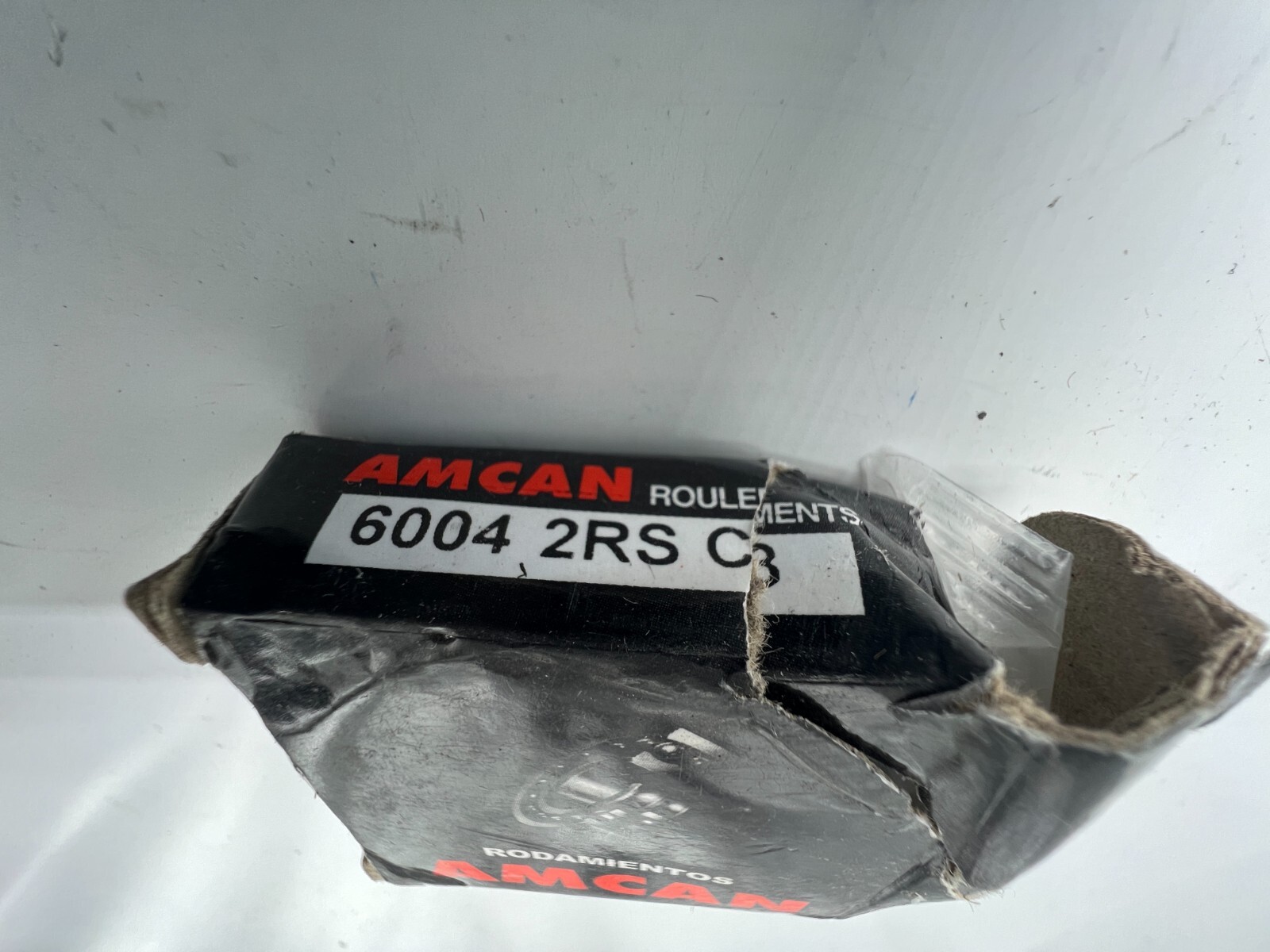 AMCAN Rubber Sealed Single Row Ball Bearing 6004-2RS C3