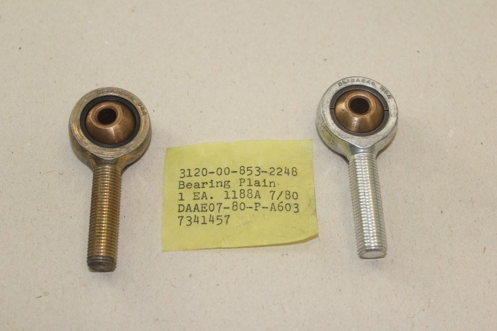 20x 7341457 ALINABAL Rod end 6.35 mm (1/4″) bore, 3/8″-24 male left-hand shank