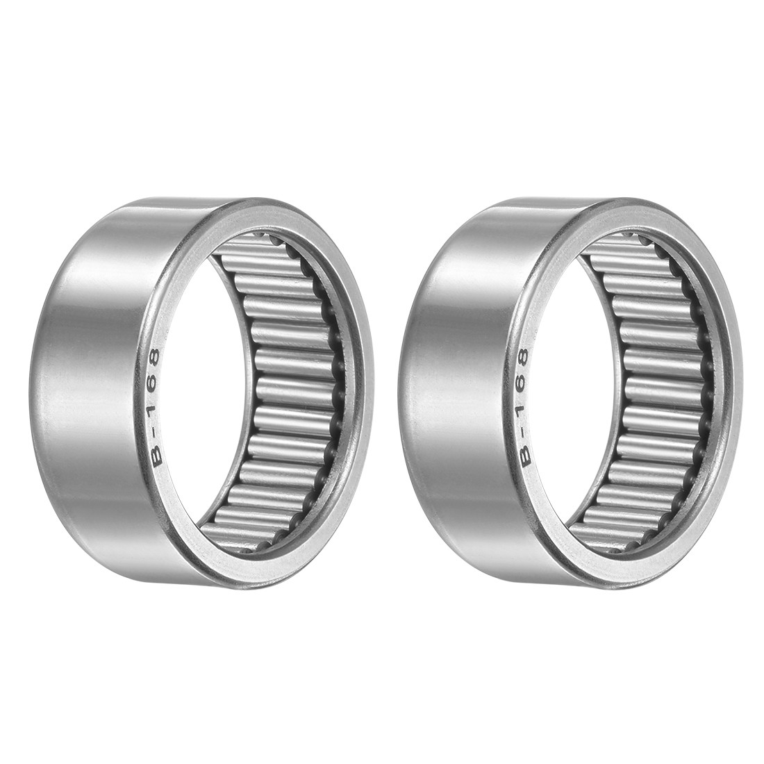 B168 Needle Roller Bearings 1″ x 1-1/4″ x 1/2″ Full Complement Drawn Cup 2pcs